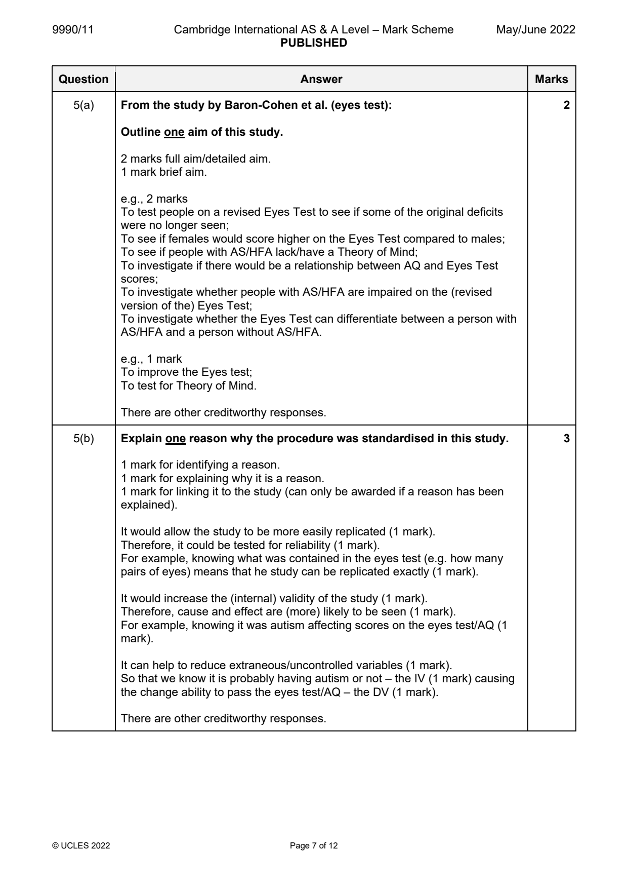 9990-2022-mj-11-q05 official mark scheme page