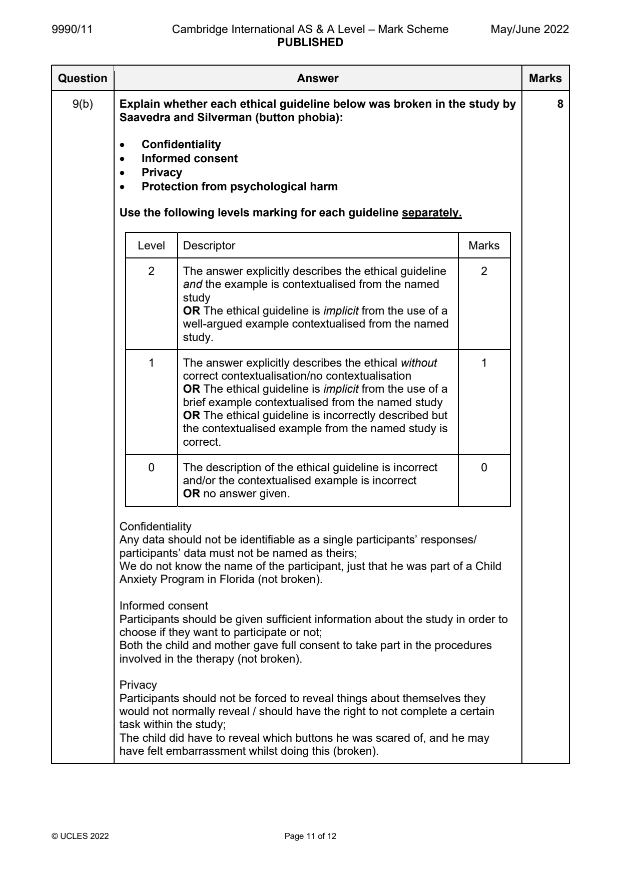 9990-2022-mj-11-q09 official mark scheme page