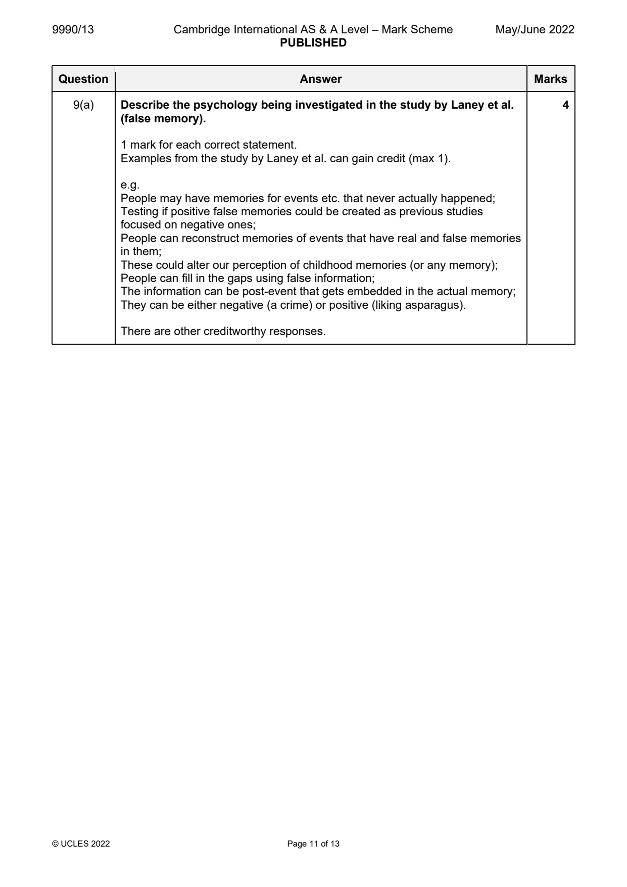 9990-2022-mj-13-q09 official mark scheme page