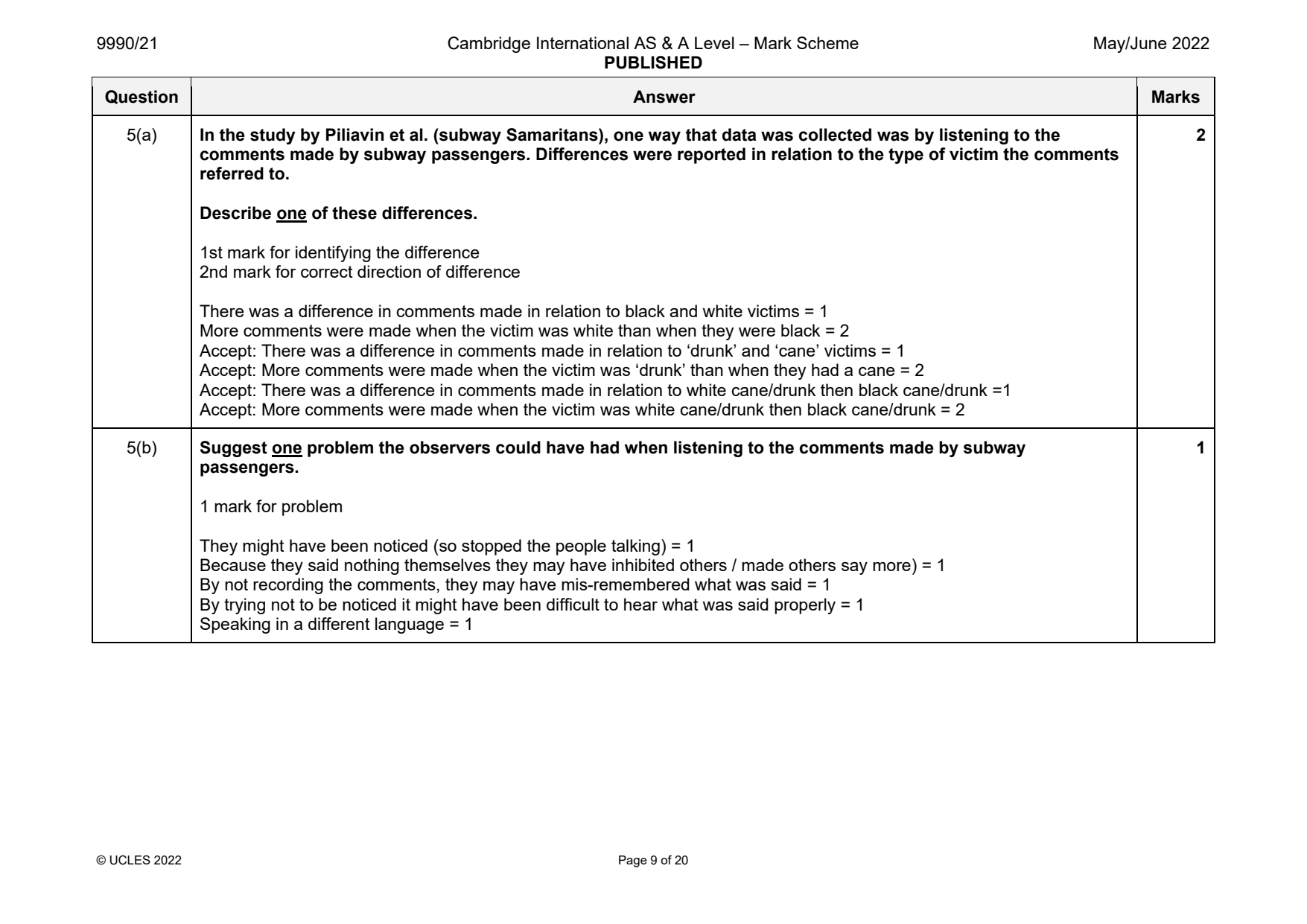 9990-2022-mj-21-q05 official mark scheme page