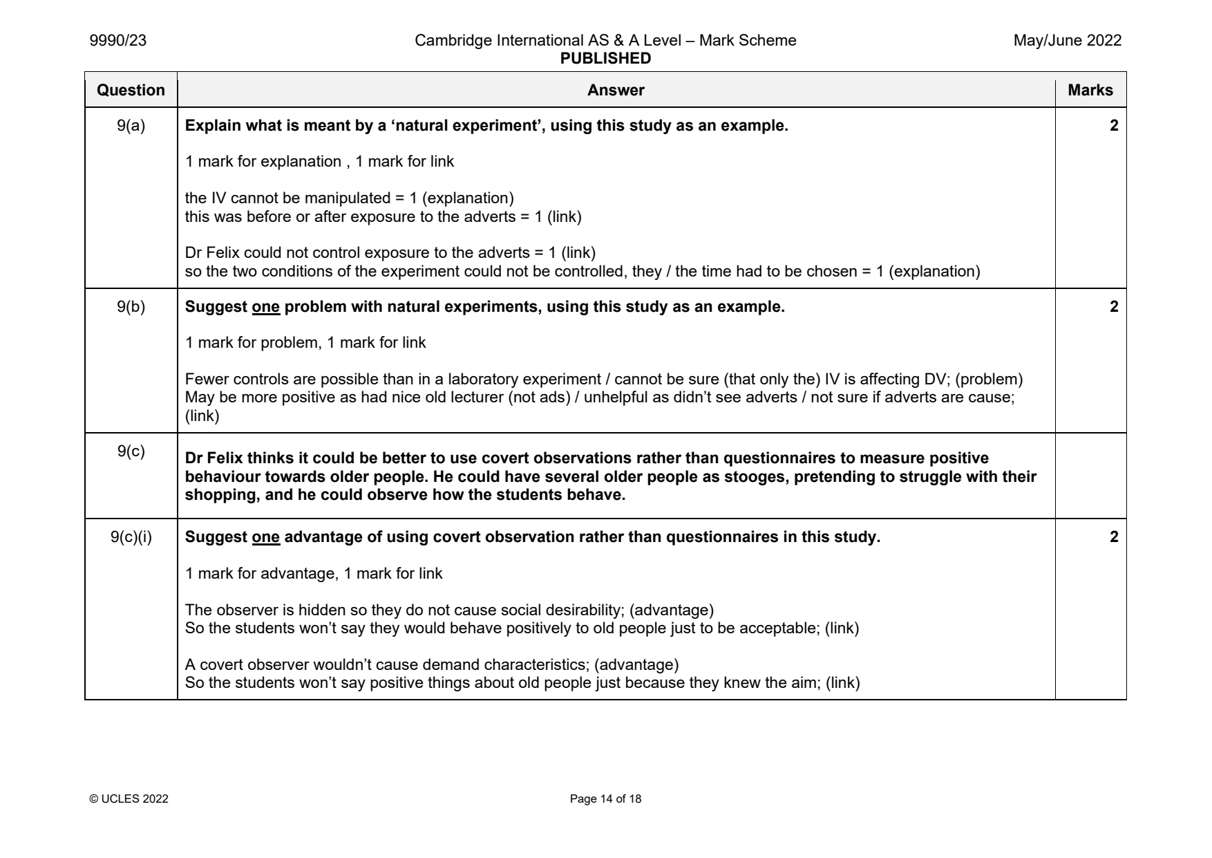 9990-2022-mj-23-q09 official mark scheme page