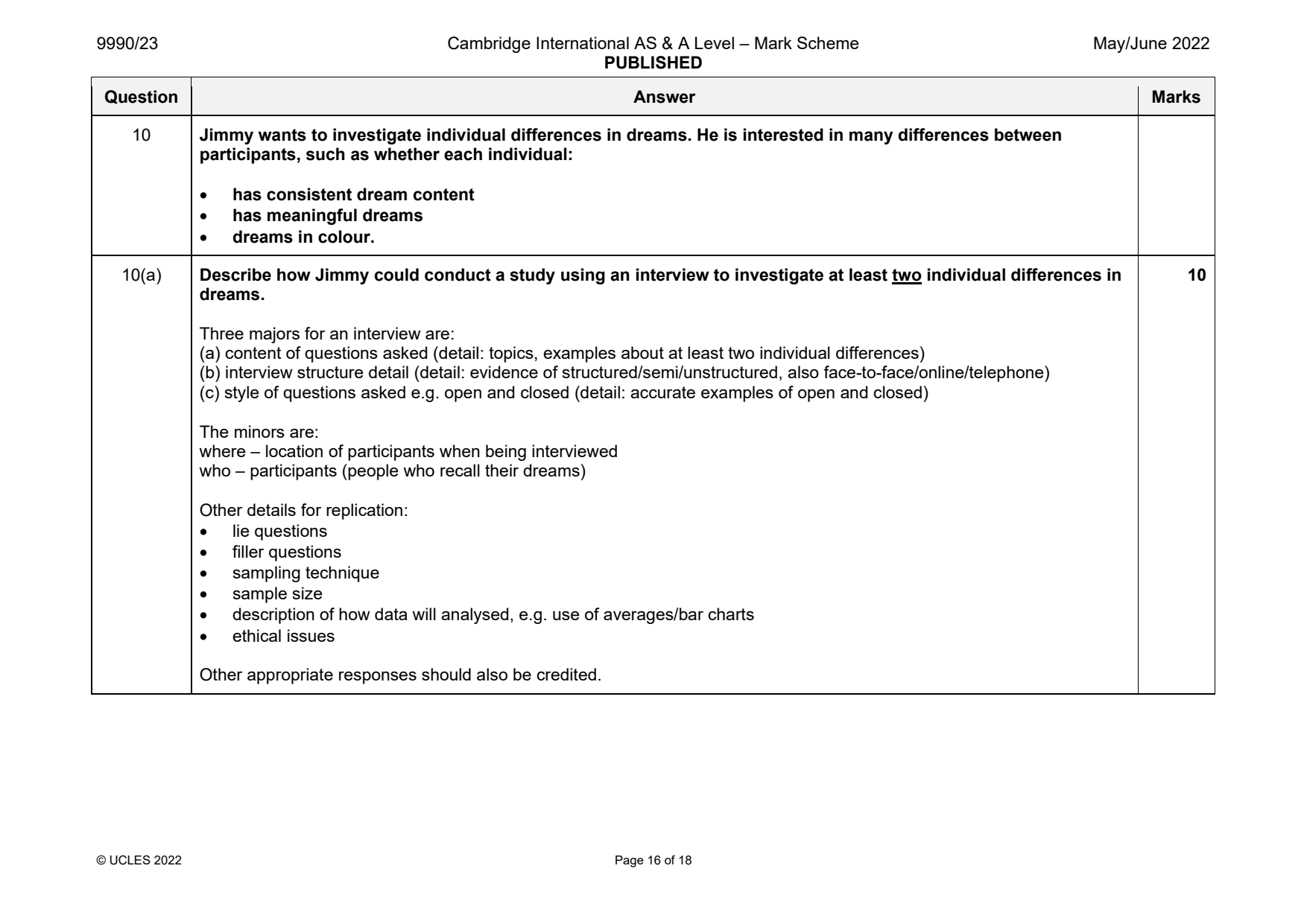 9990-2022-mj-23-q10 official mark scheme page