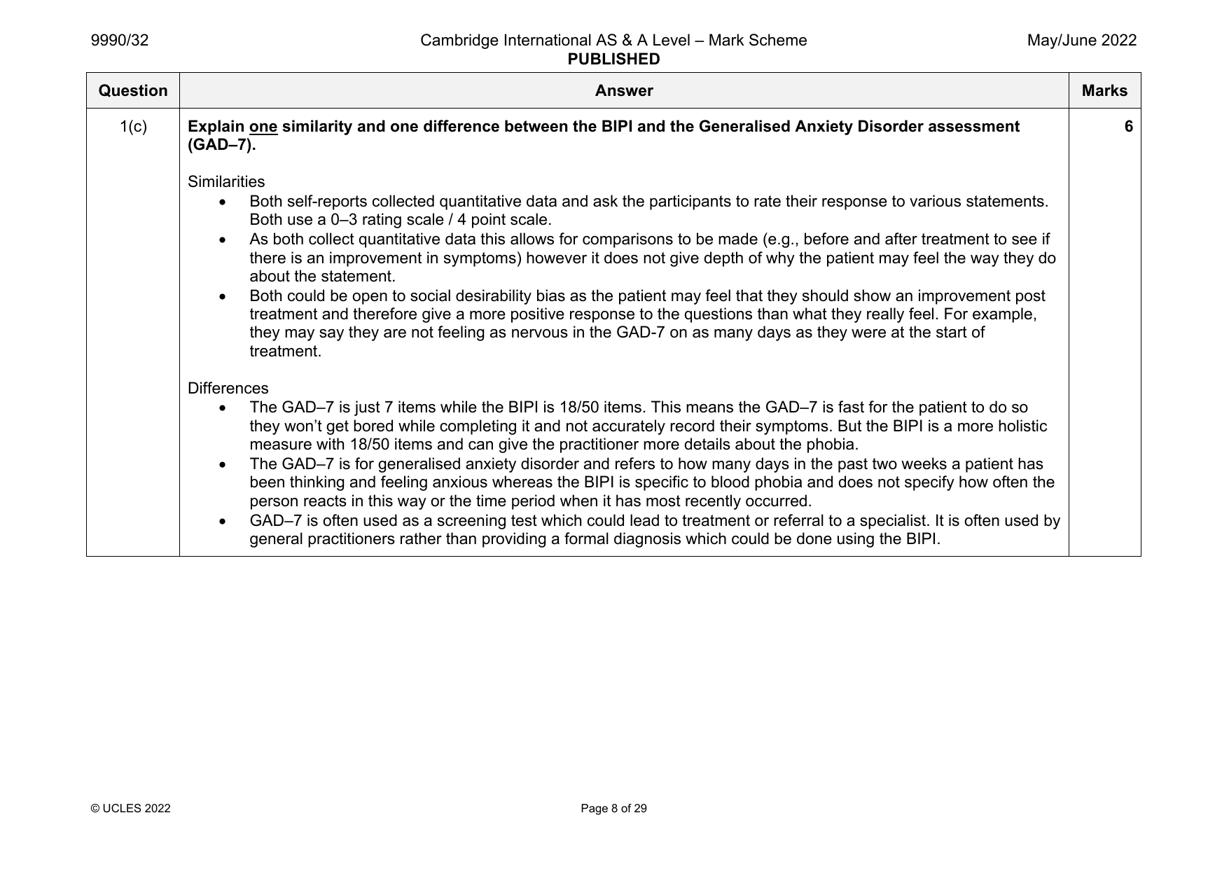 9990-2022-mj-32-q01 official mark scheme page