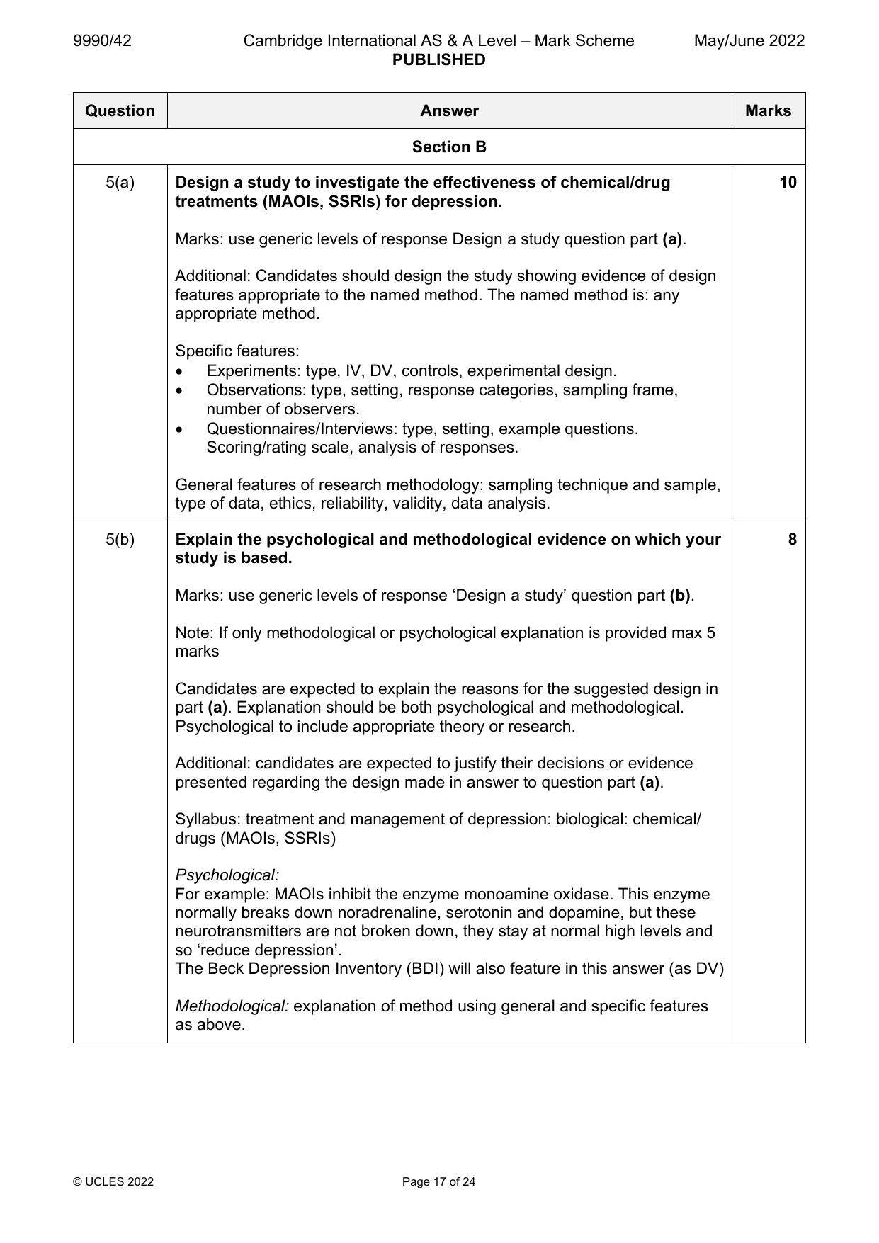 9990-2022-mj-42-q05 official mark scheme page