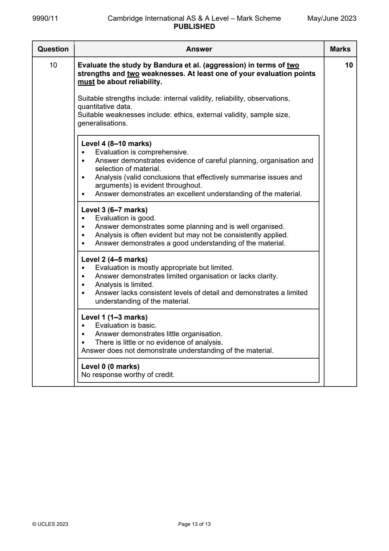 9990-2023-mj-11-q10 official mark scheme page