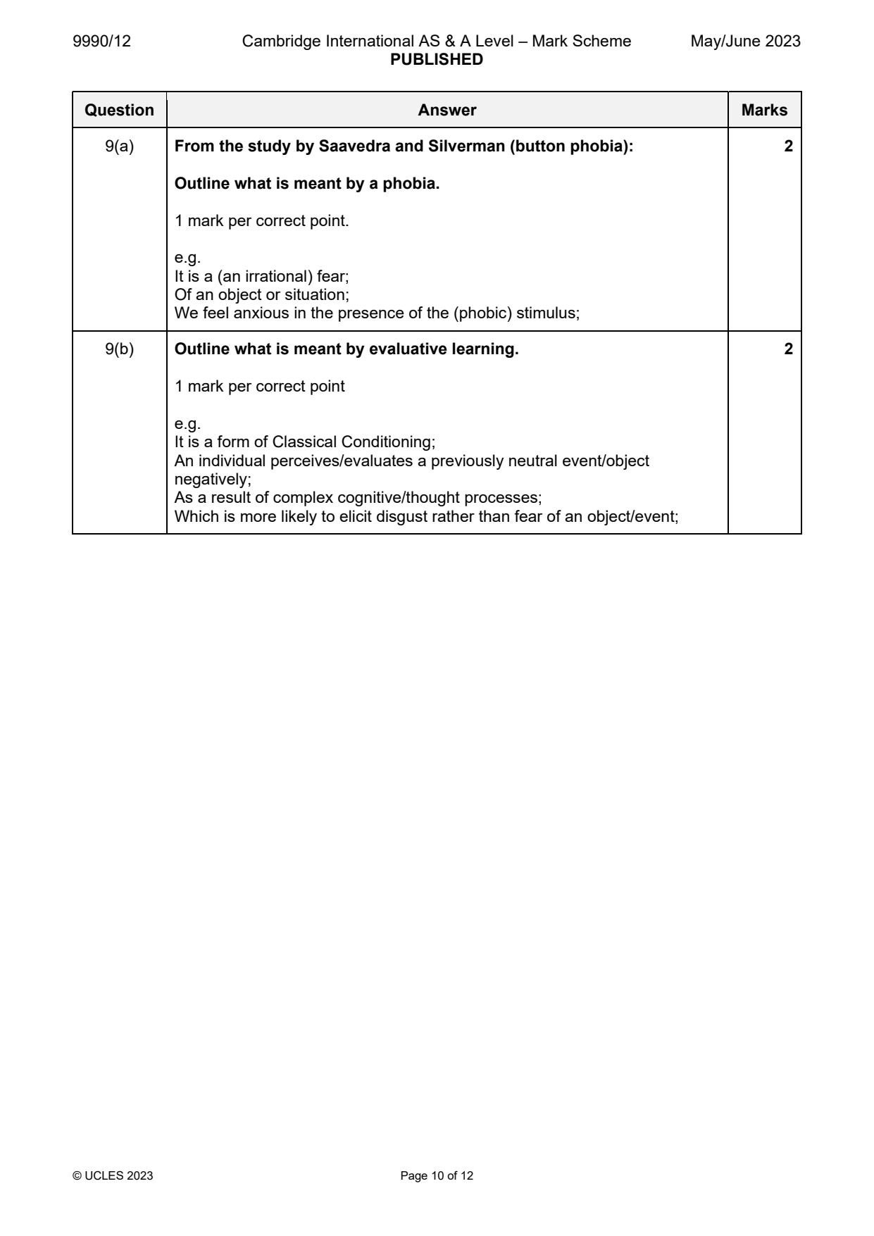 9990-2023-mj-12-q09 official mark scheme page