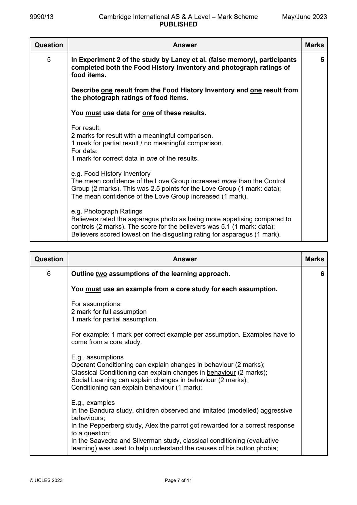 9990-2023-mj-13-q06 official mark scheme page