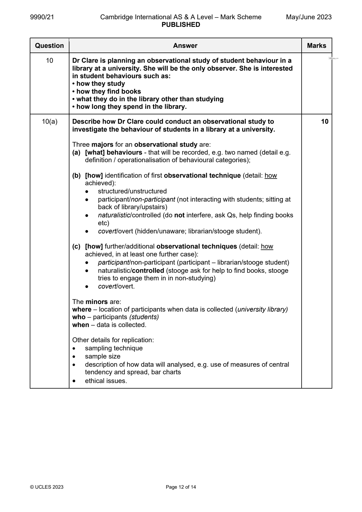 9990-2023-mj-21-q10 official mark scheme page