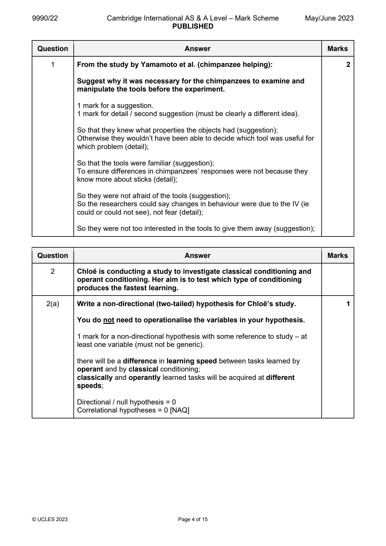 9990-2023-mj-22-q01 official mark scheme page
