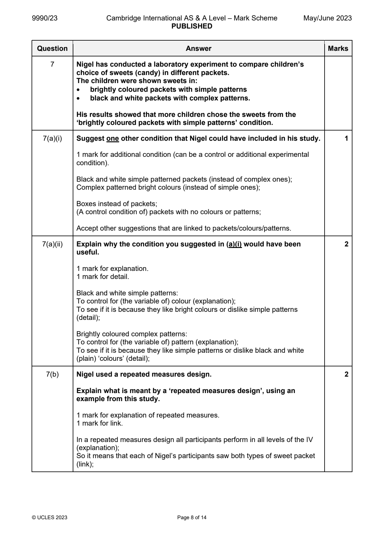 9990-2023-mj-23-q07 official mark scheme page
