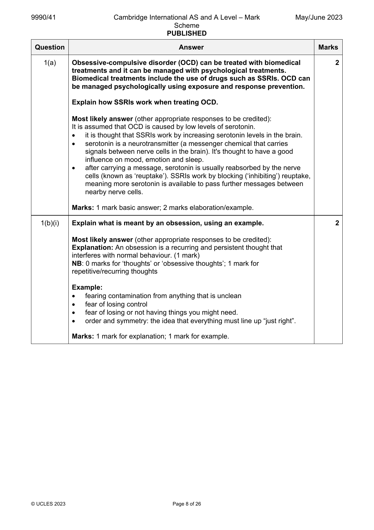 9990-2023-mj-41-q01 official mark scheme page