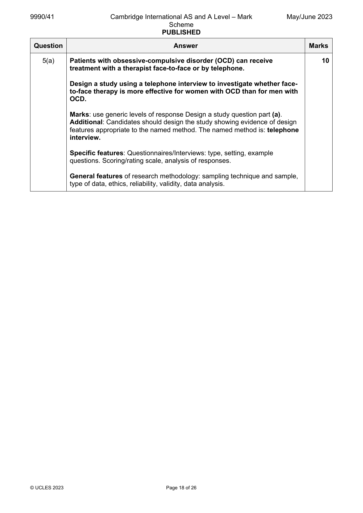 9990-2023-mj-41-q05 official mark scheme page