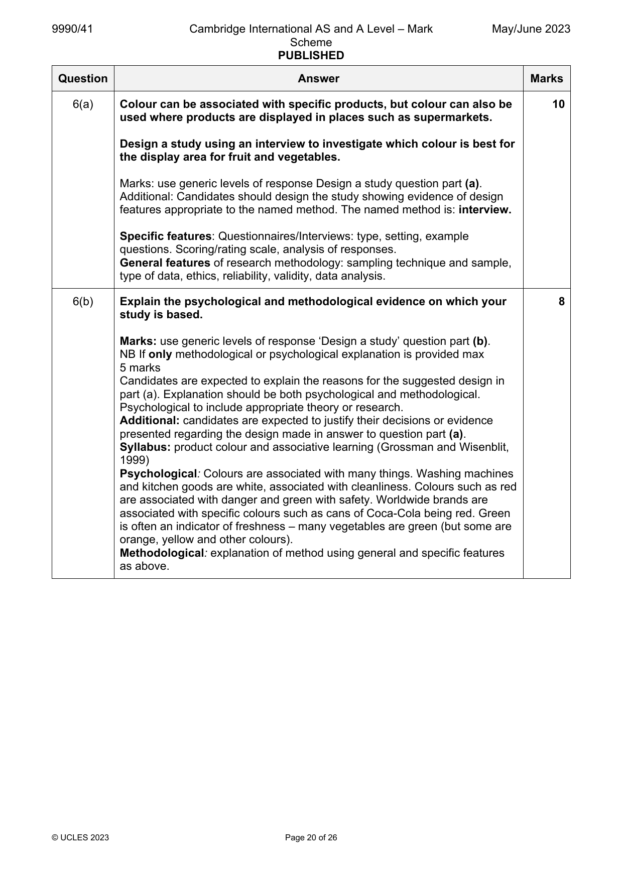 9990-2023-mj-41-q06 official mark scheme page