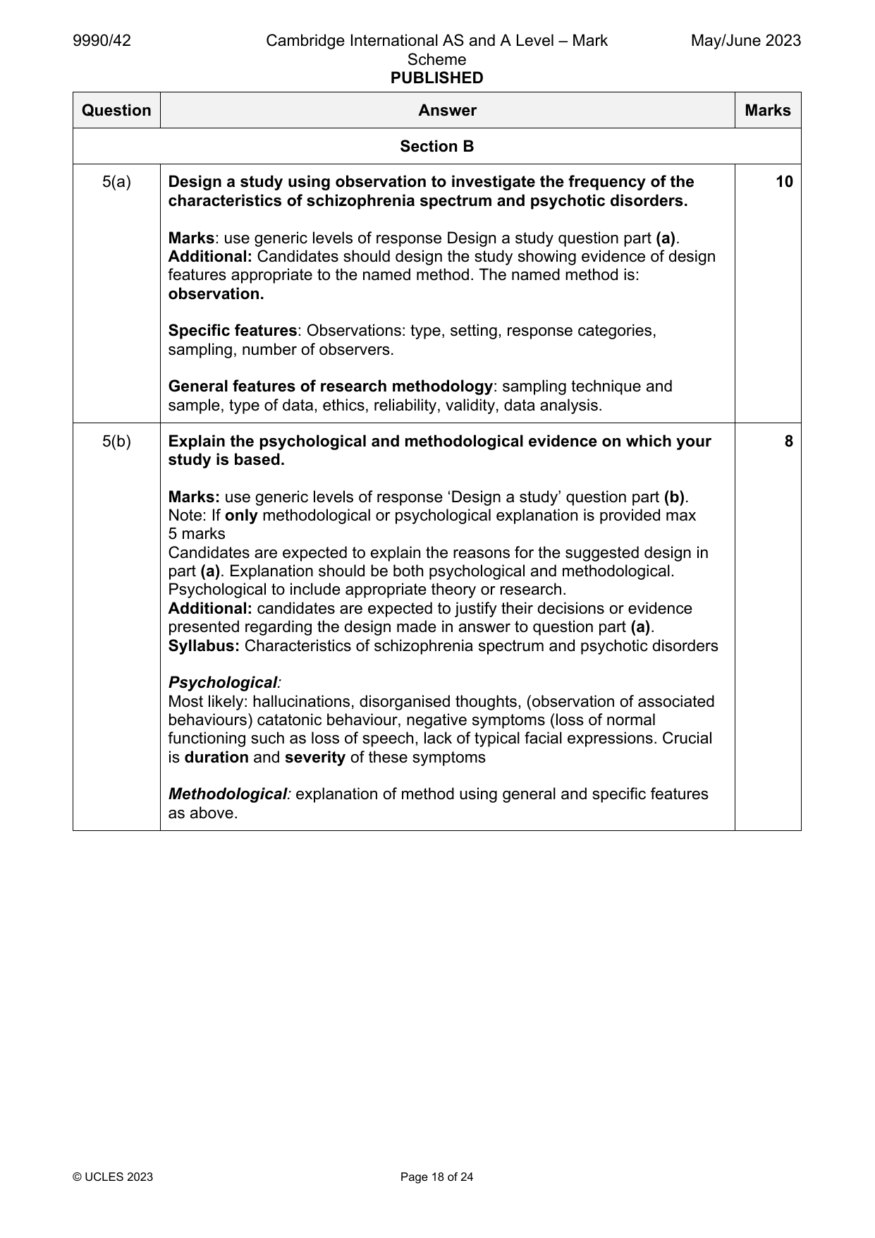 9990-2023-mj-42-q05 official mark scheme page