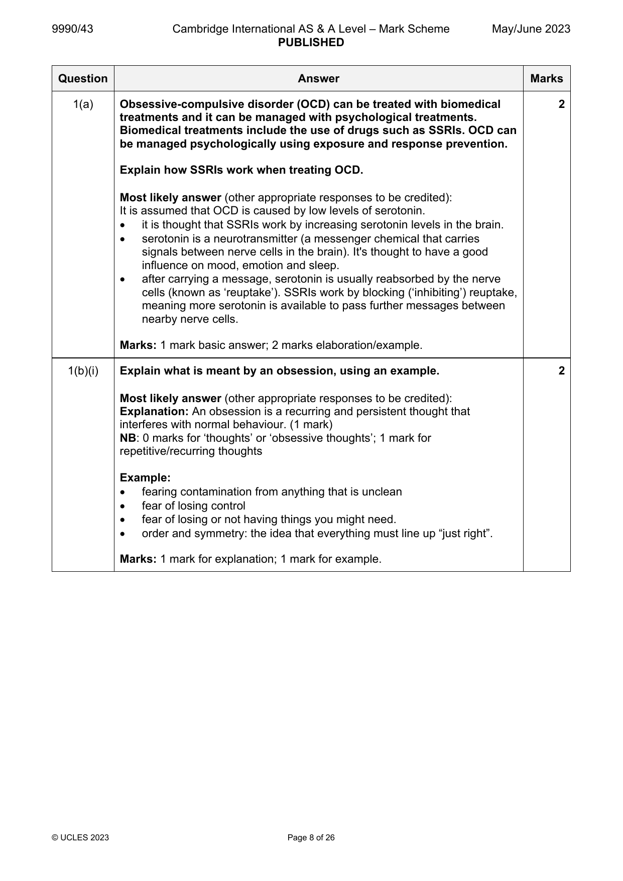 9990-2023-mj-43-q01 official mark scheme page