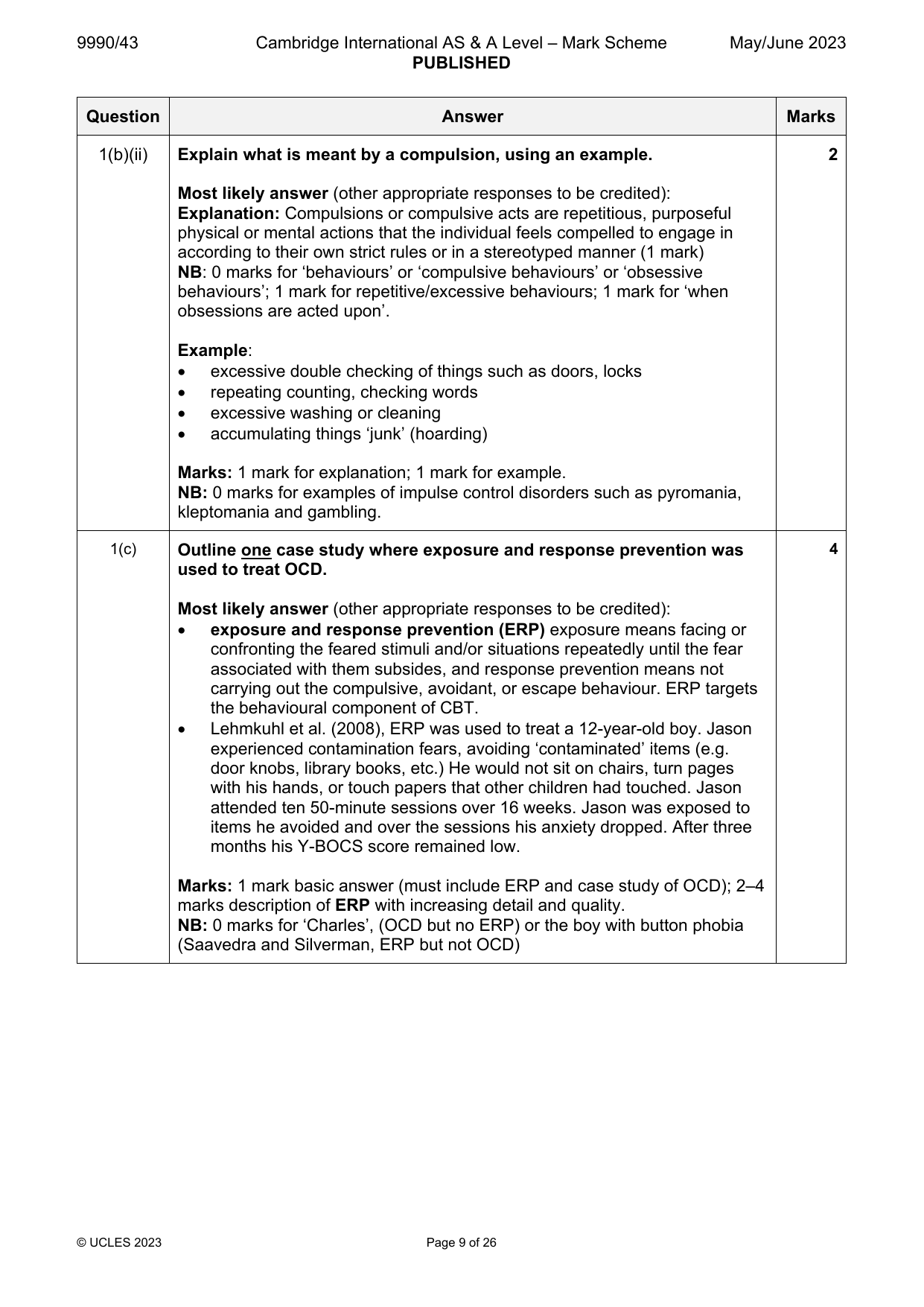9990-2023-mj-43-q01 official mark scheme page
