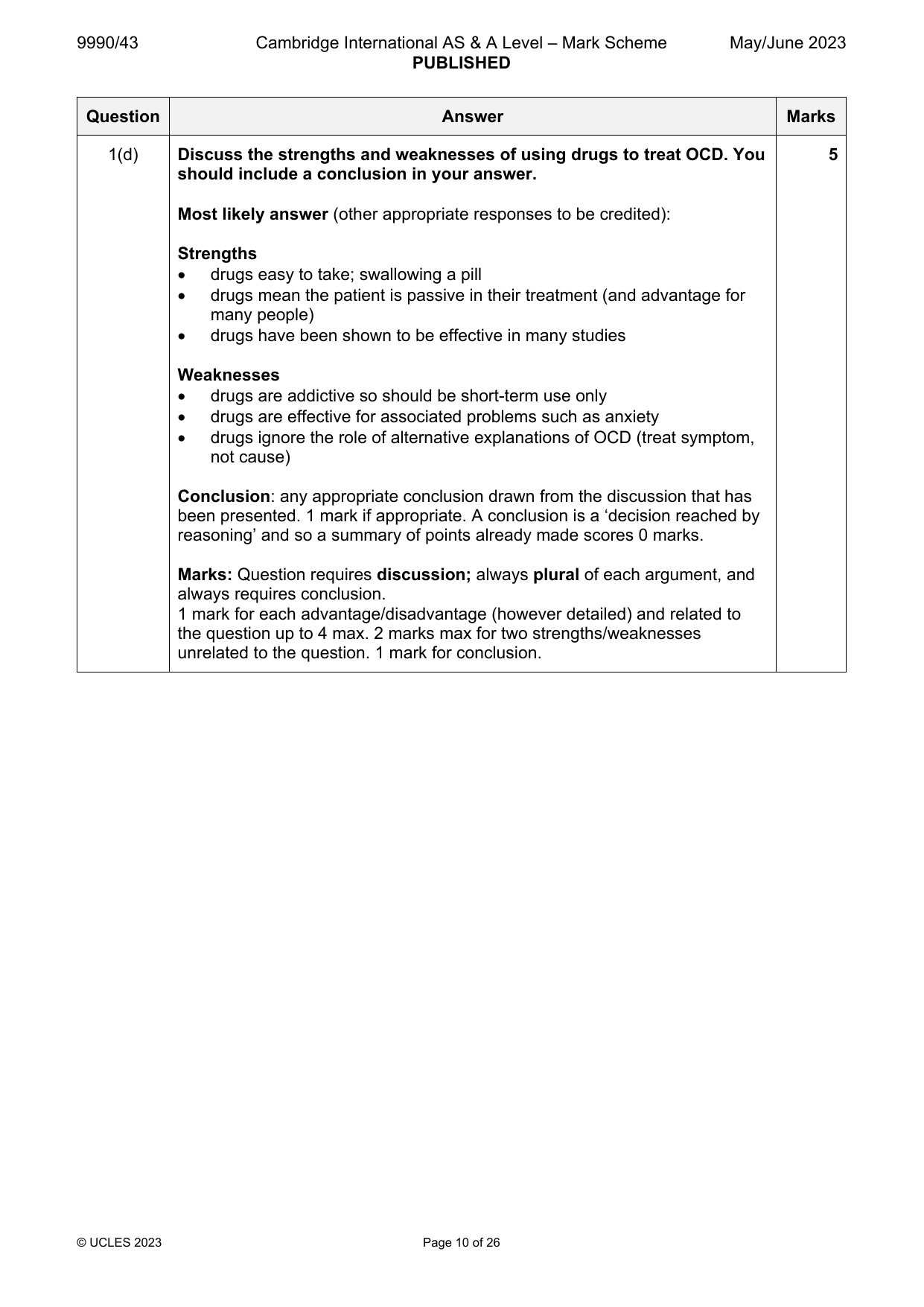 9990-2023-mj-43-q01 official mark scheme page