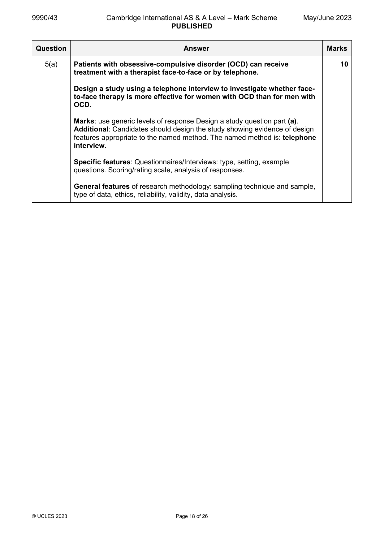 9990-2023-mj-43-q05 official mark scheme page
