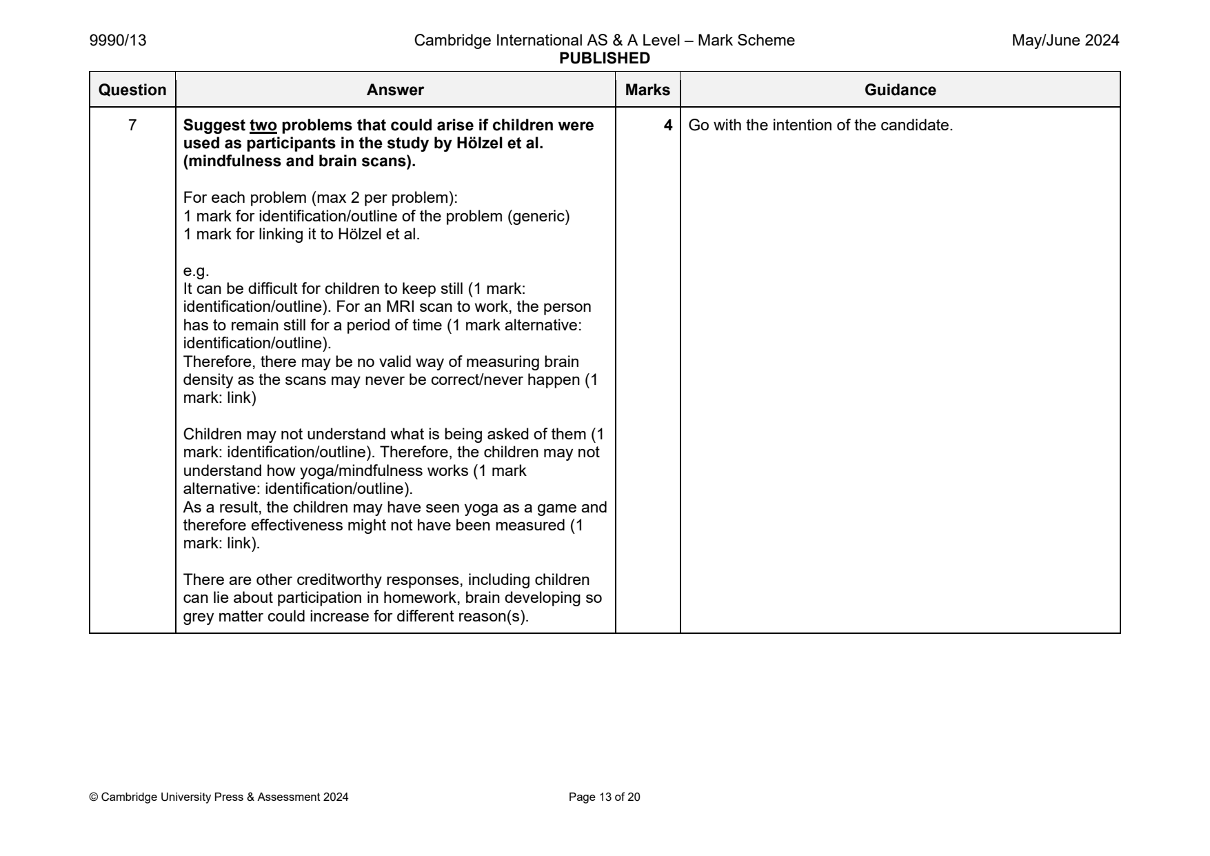 9990-2024-mj-13-q07 official mark scheme page