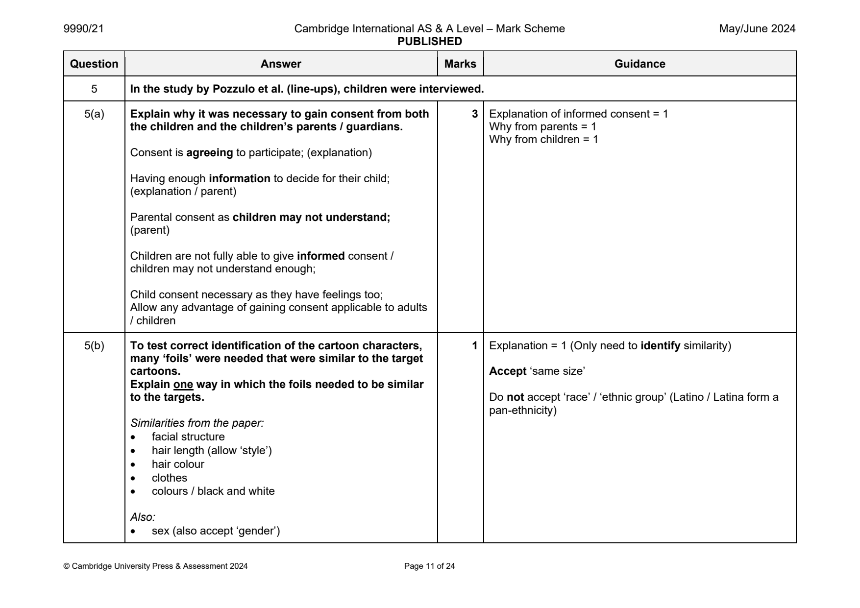 9990-2024-mj-21-q05 official mark scheme page
