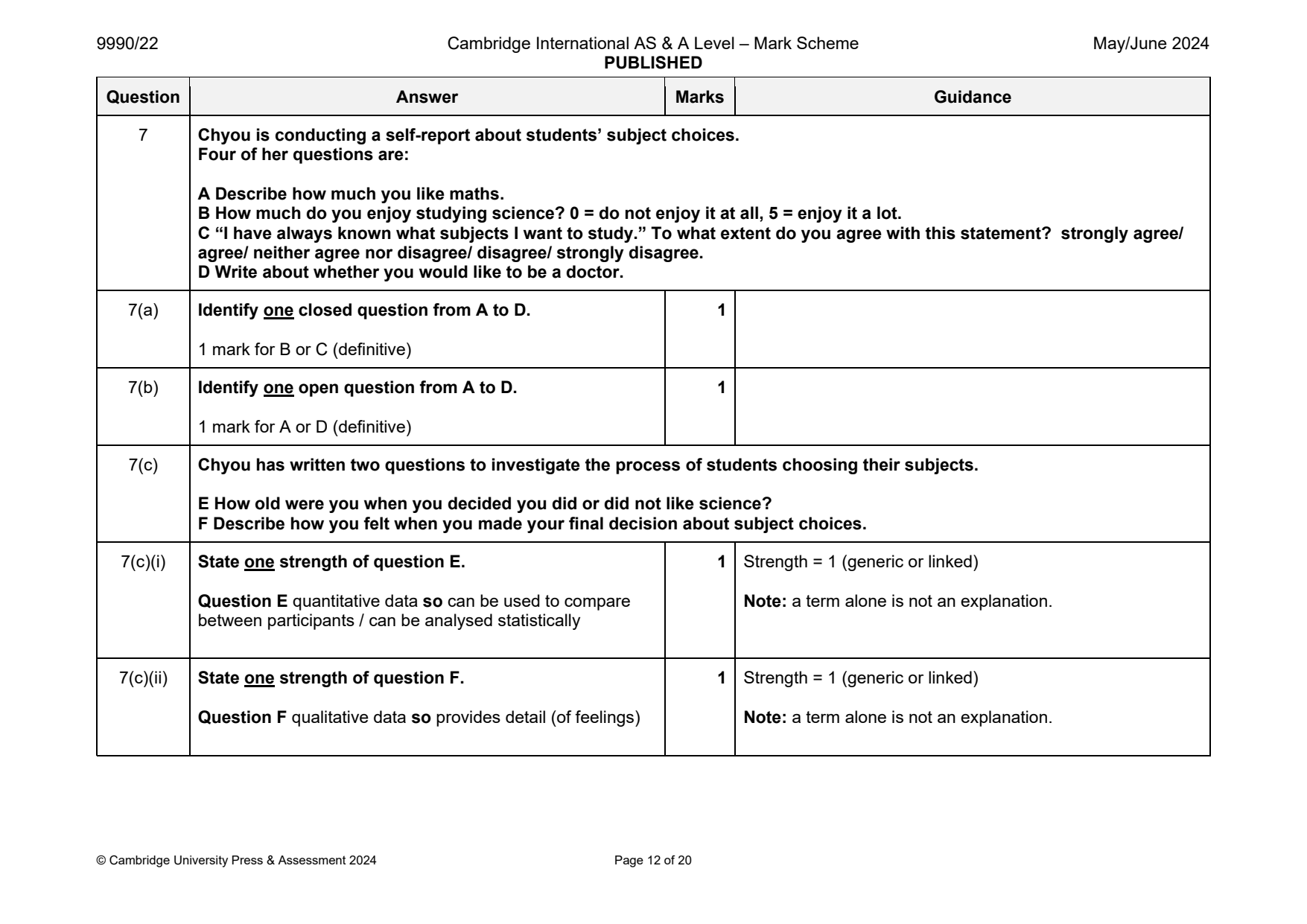 9990-2024-mj-22-q07 official mark scheme page
