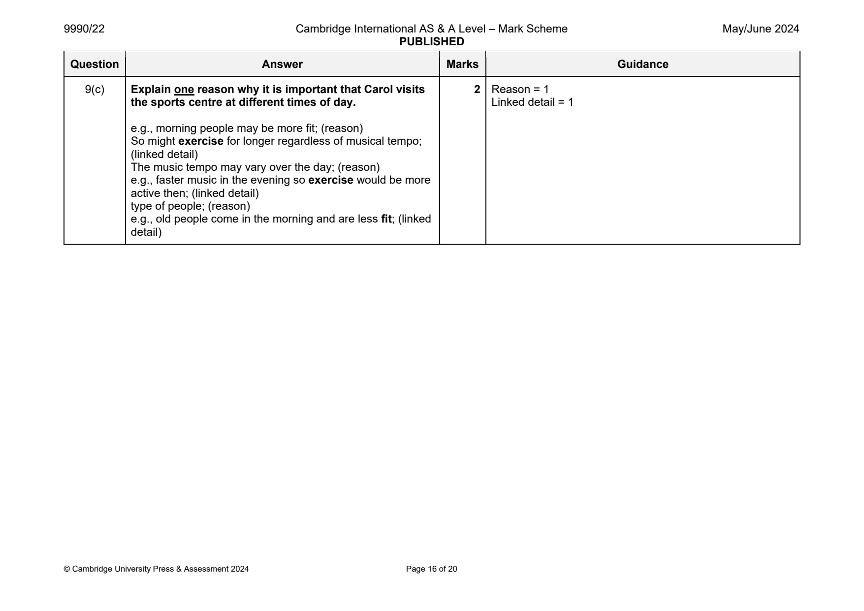 9990-2024-mj-22-q09 official mark scheme page