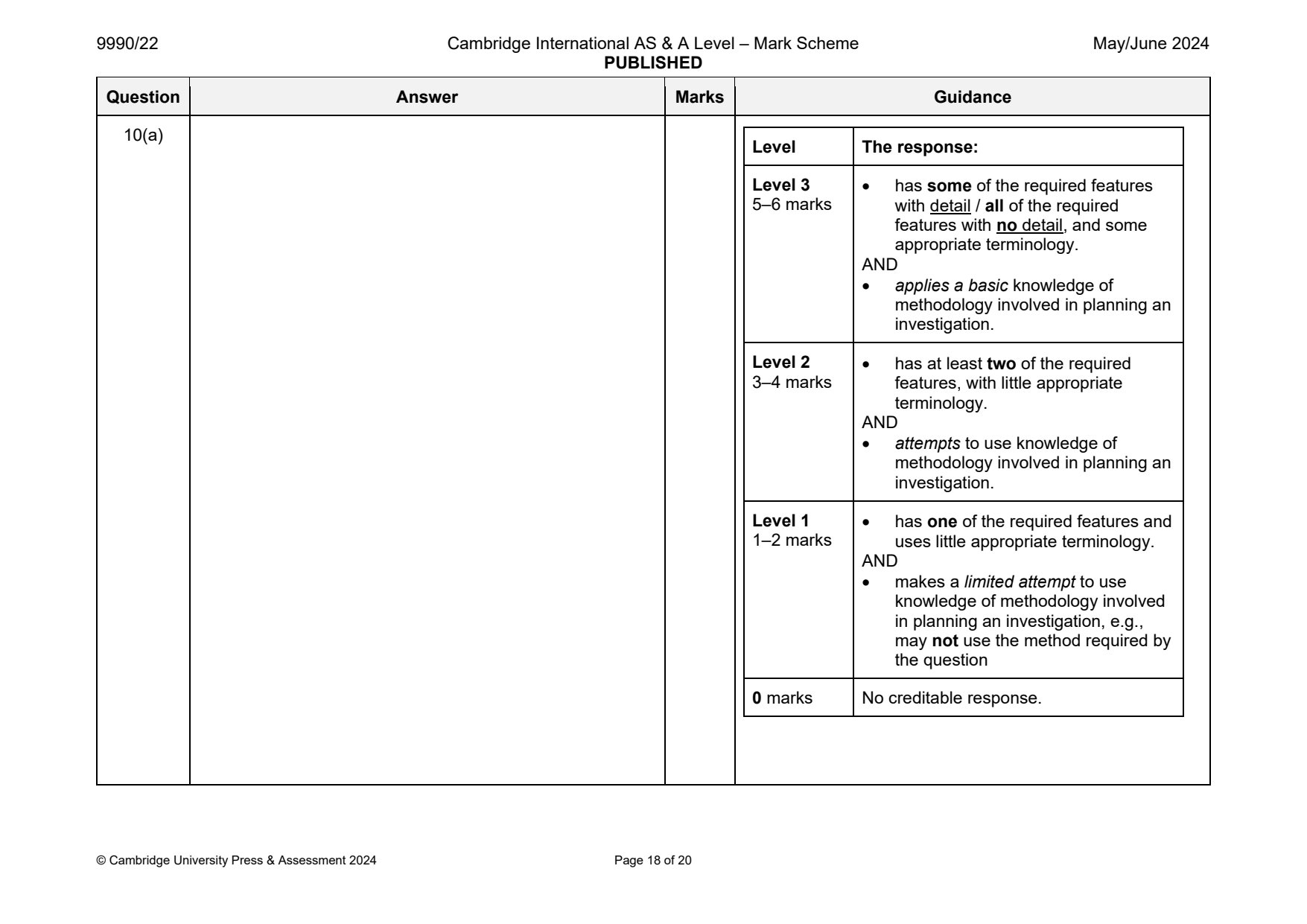 9990-2024-mj-22-q10 official mark scheme page