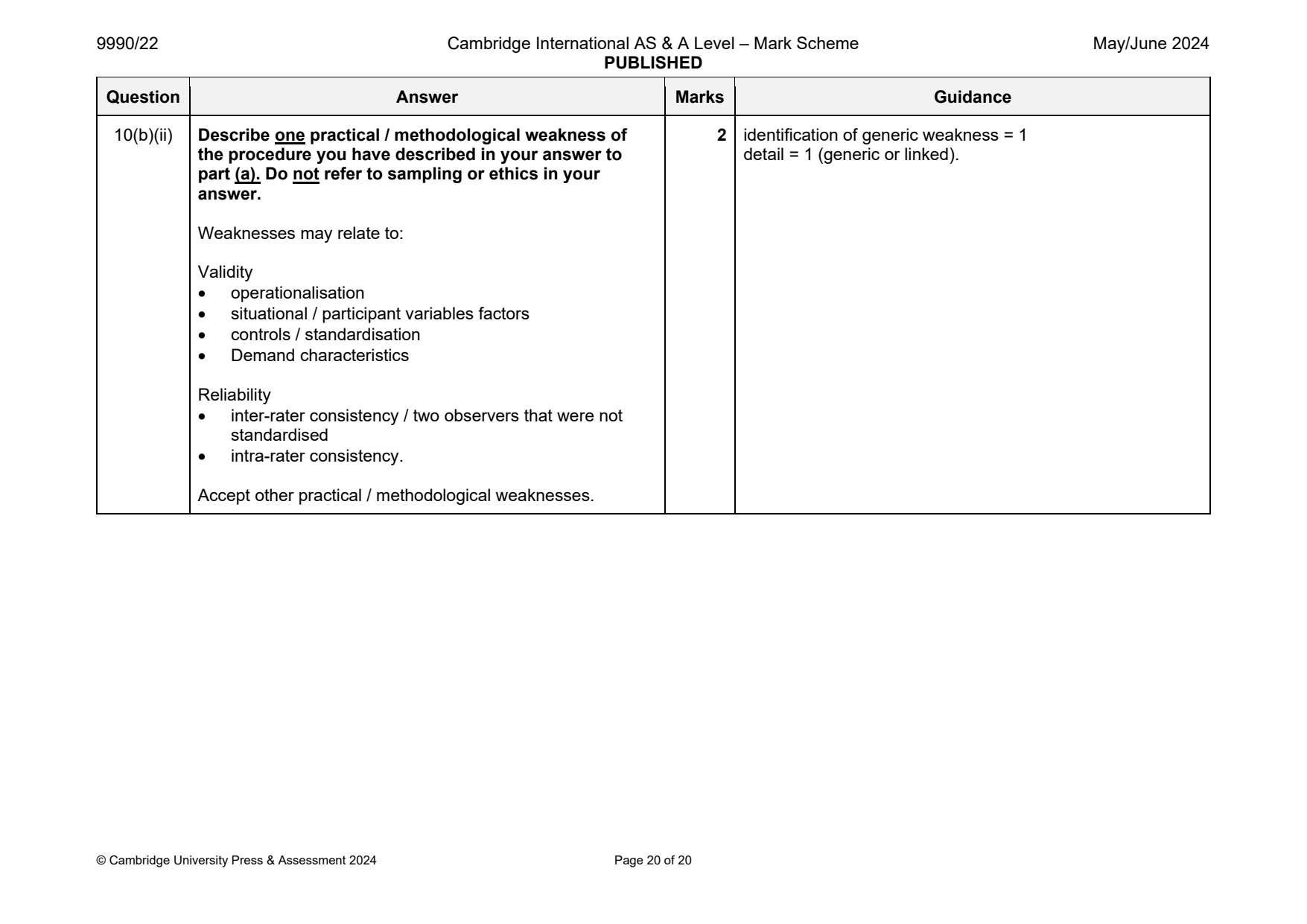 9990-2024-mj-22-q10 official mark scheme page