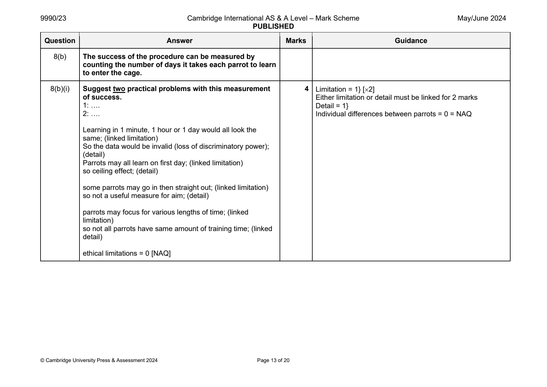 9990-2024-mj-23-q08 official mark scheme page