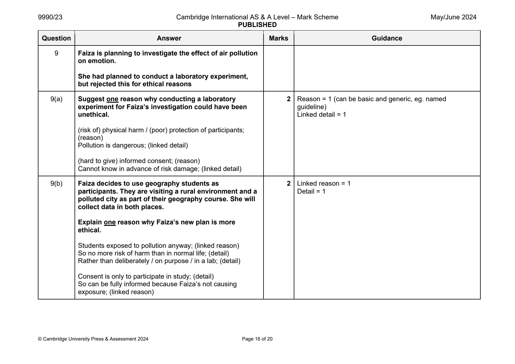 9990-2024-mj-23-q09 official mark scheme page