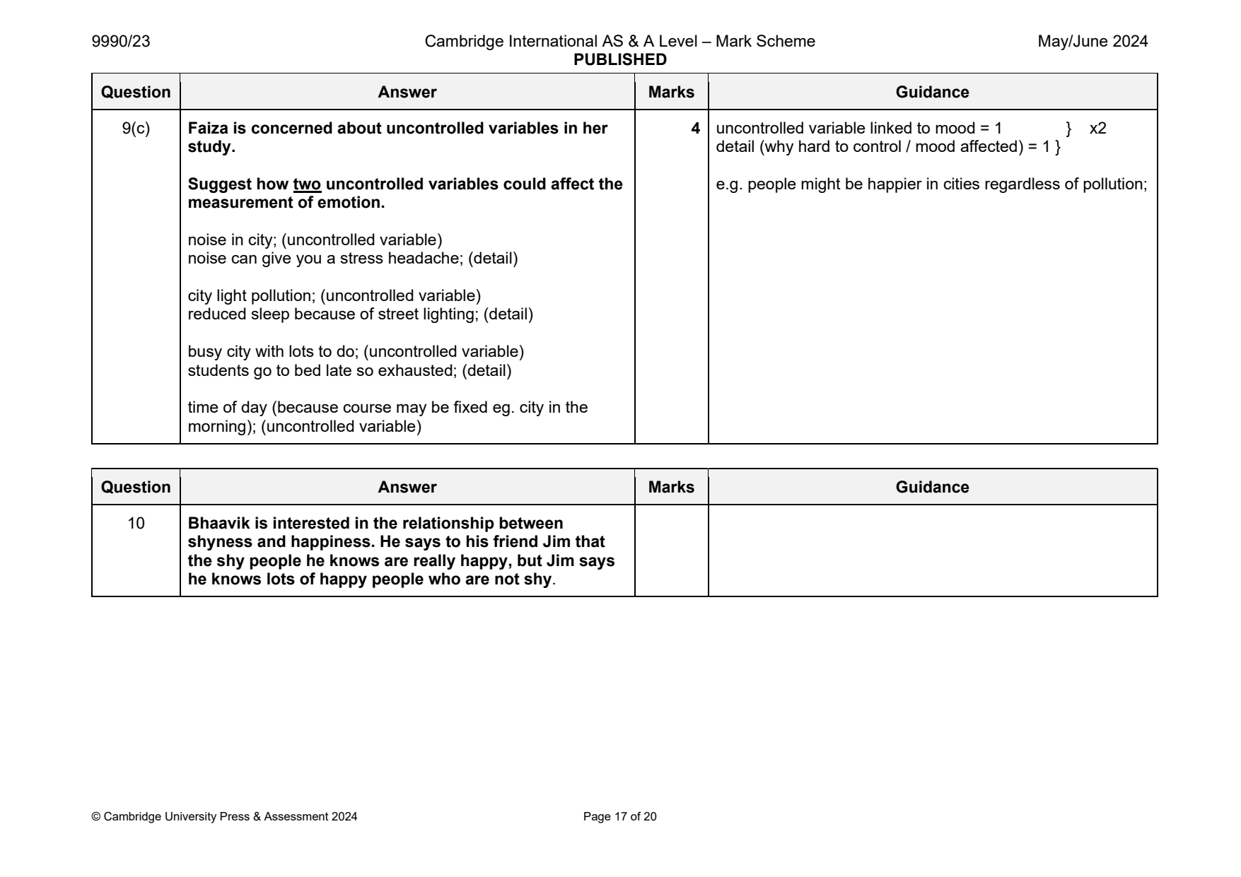 9990-2024-mj-23-q09 official mark scheme page