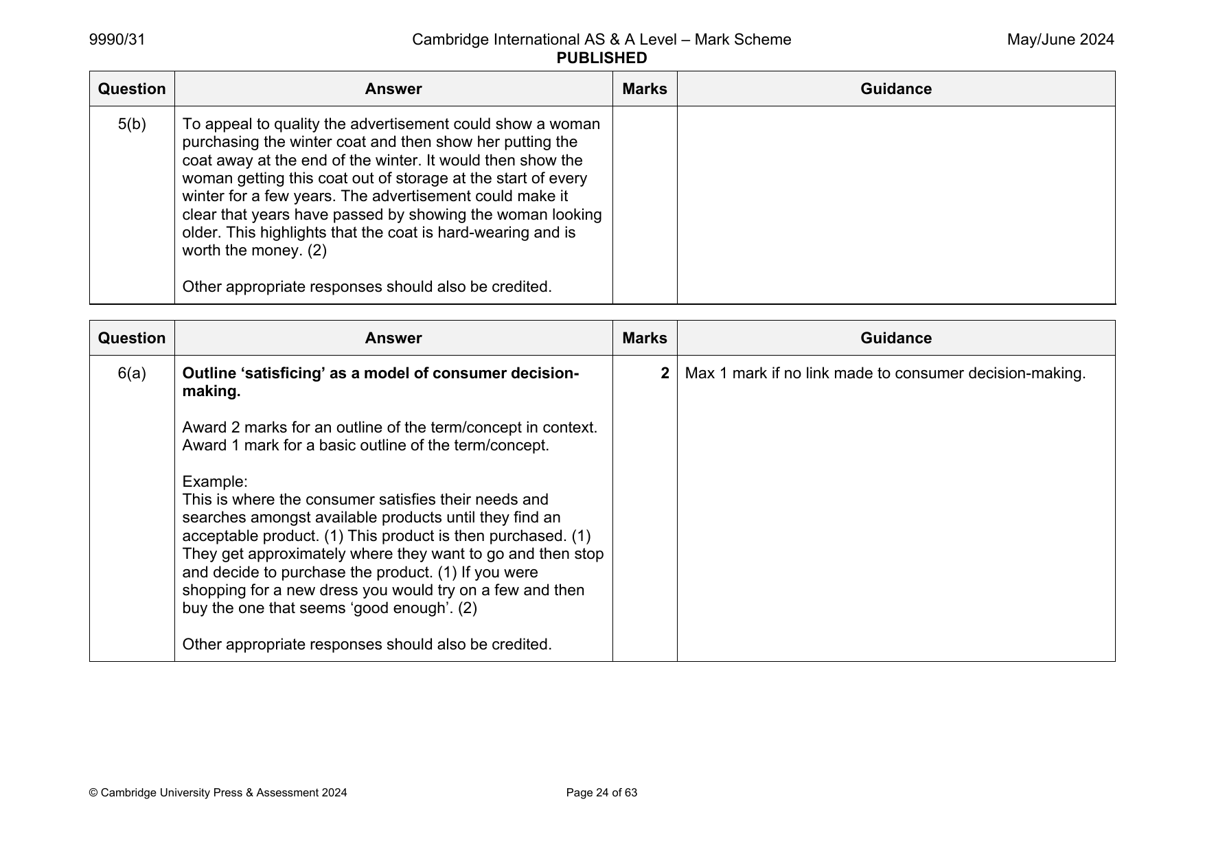 9990-2024-mj-31-q05 official mark scheme page