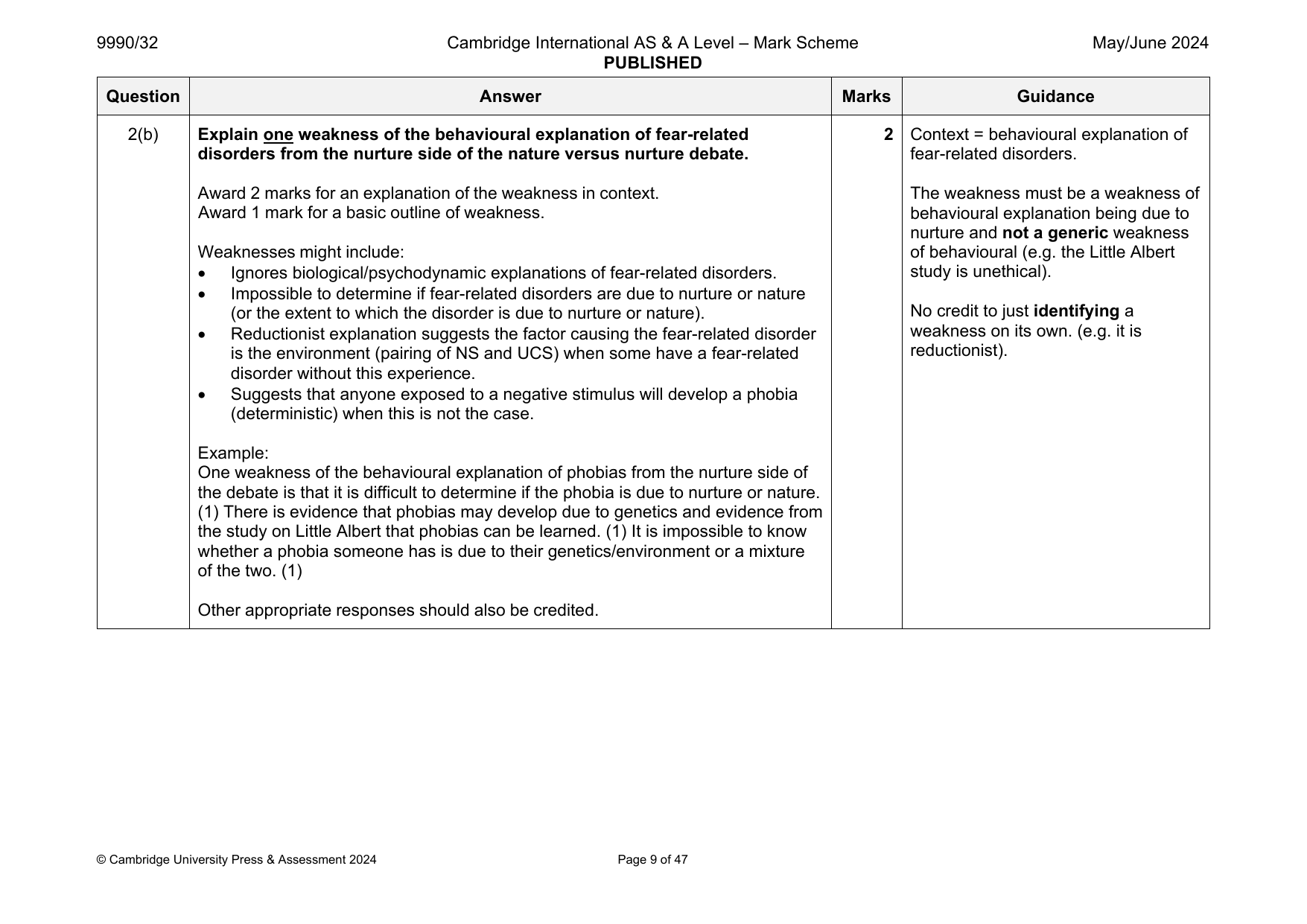 9990-2024-mj-32-q02 official mark scheme page