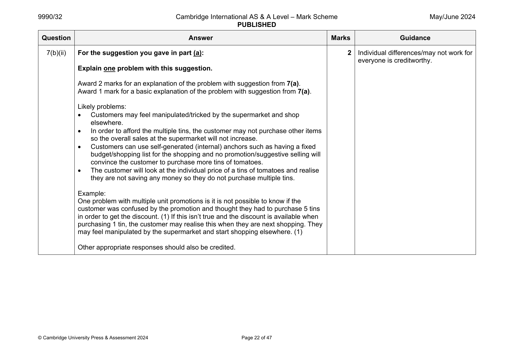 9990-2024-mj-32-q07 official mark scheme page