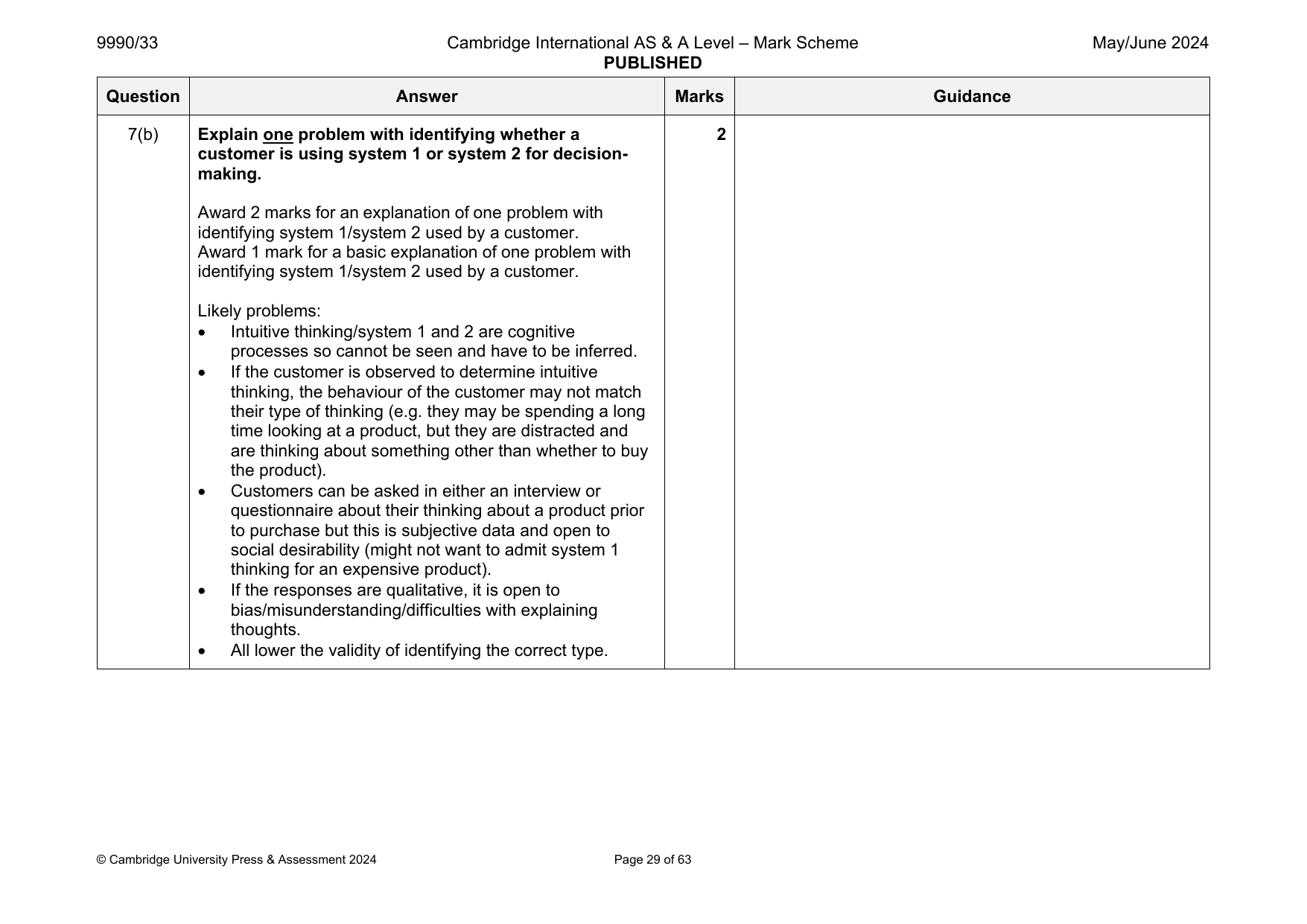 9990-2024-mj-33-q07 official mark scheme page