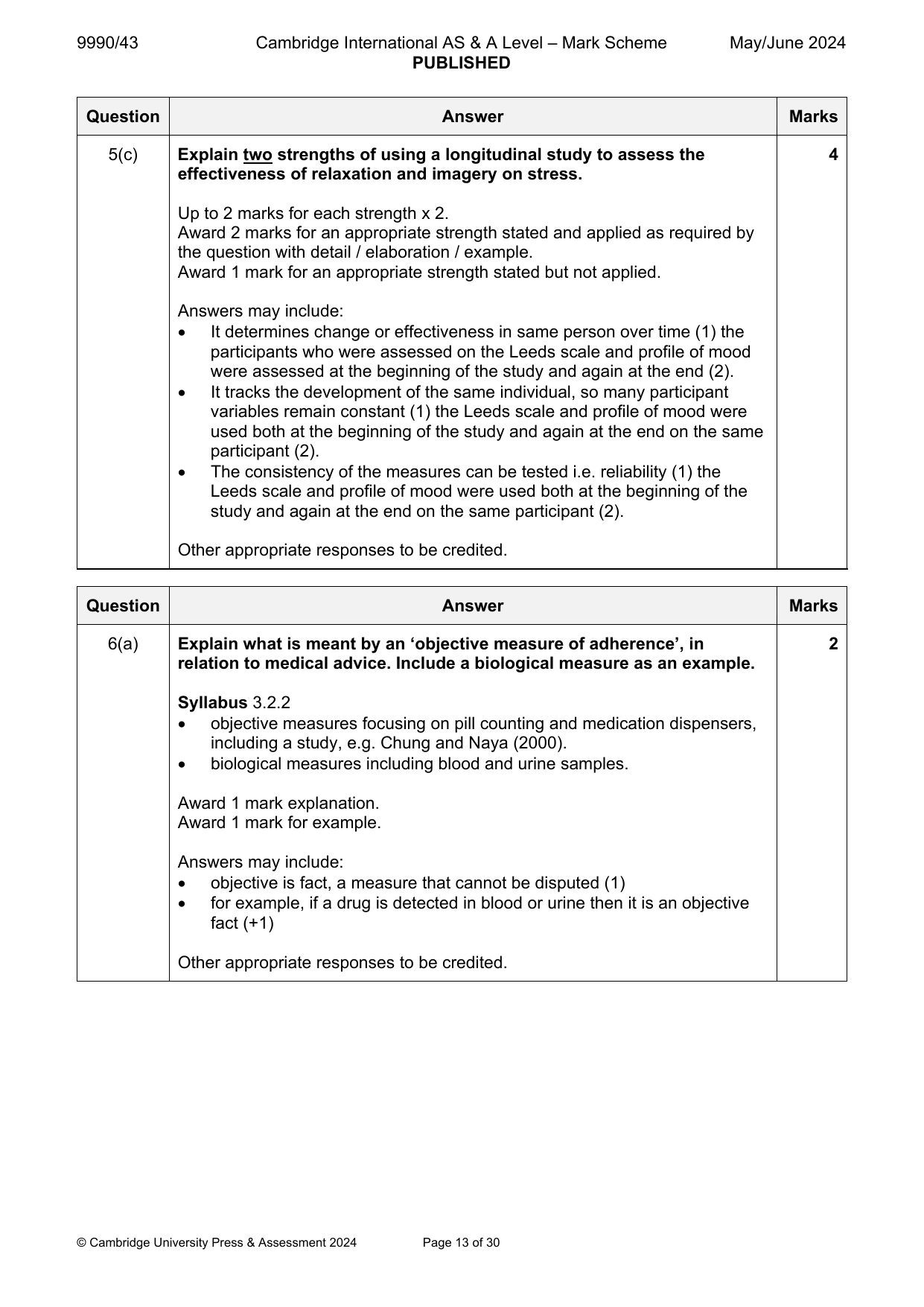 9990-2024-mj-43-q06 official mark scheme page