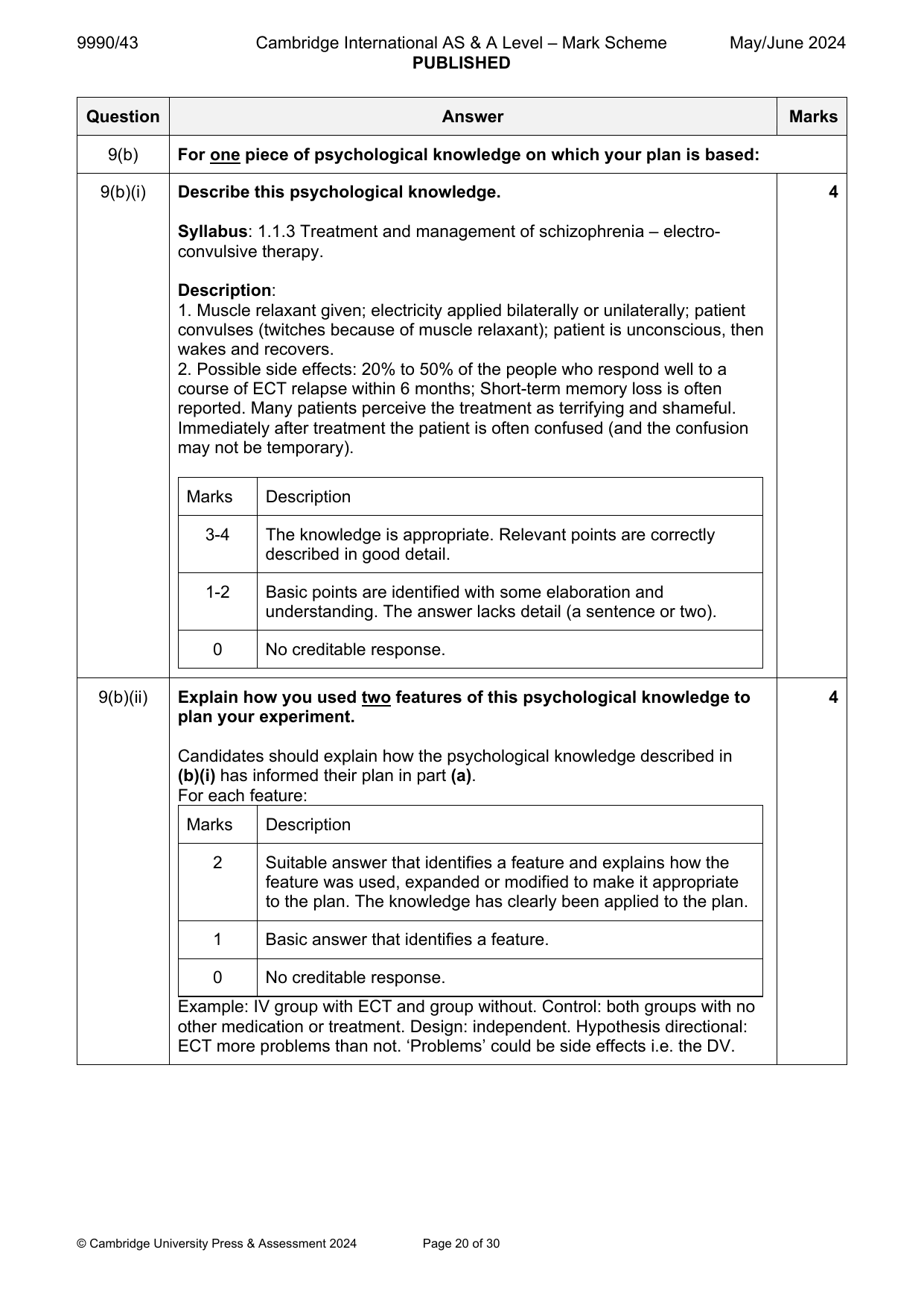 9990-2024-mj-43-q09 official mark scheme page