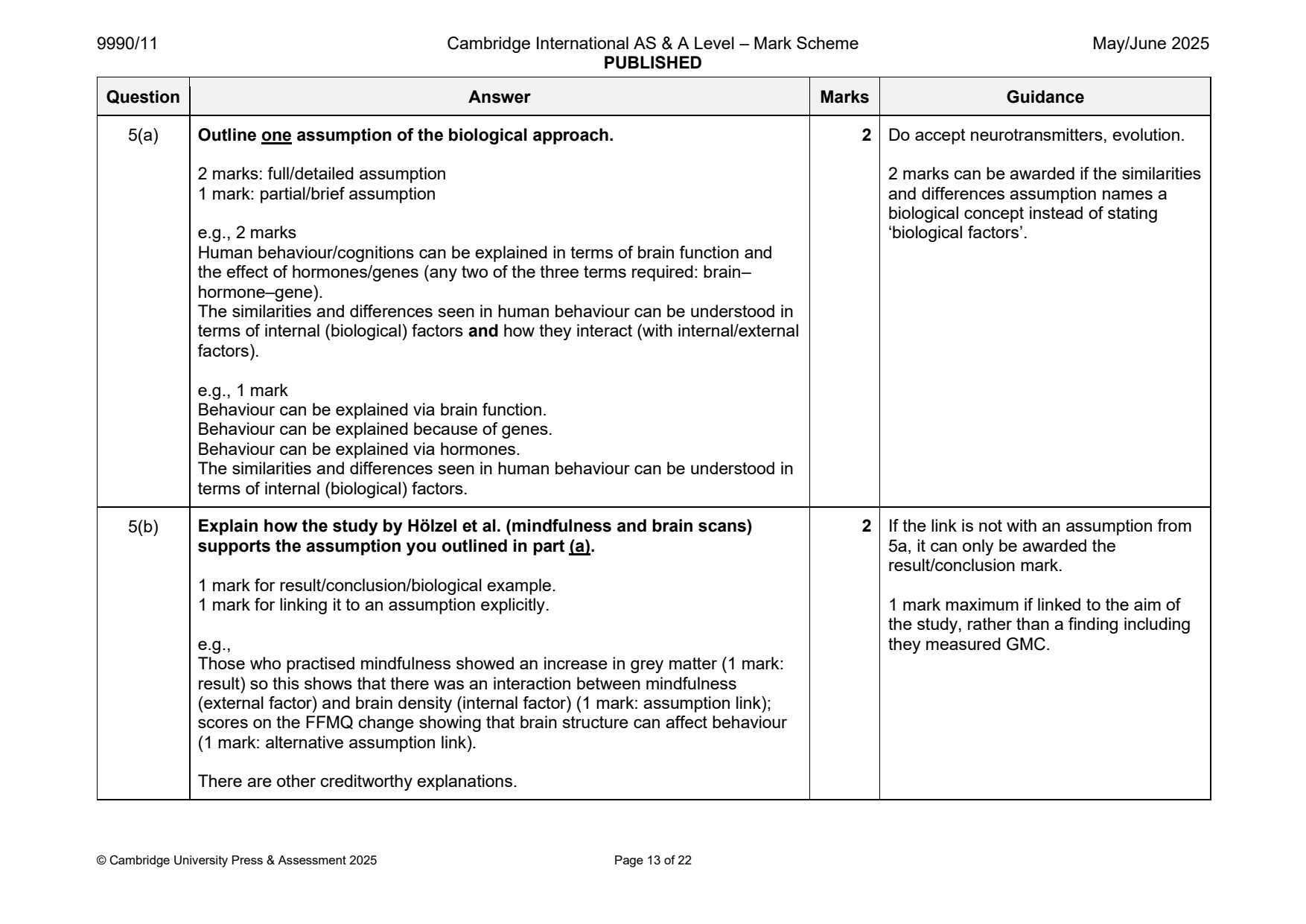 9990-2025-mj-11-q05 official mark scheme page