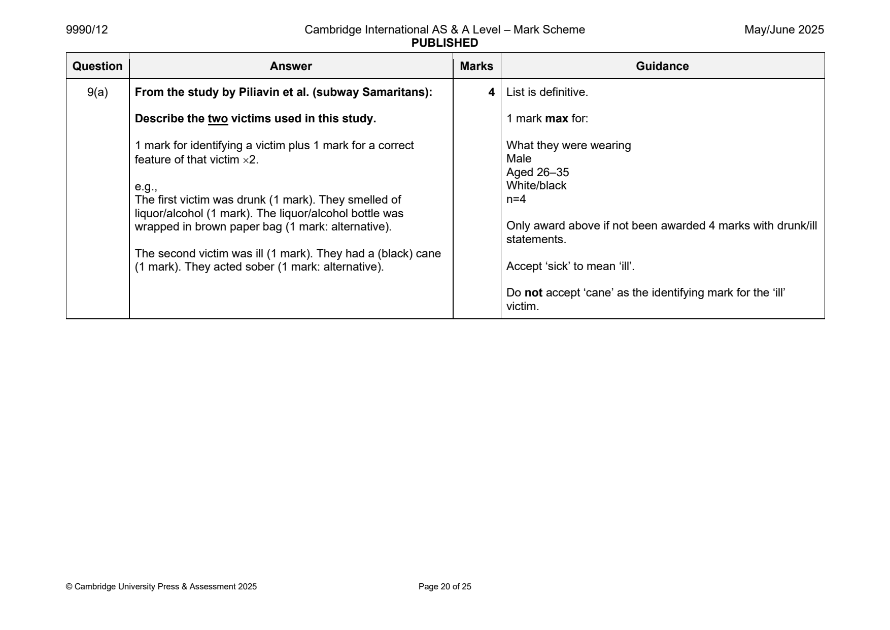 9990-2025-mj-12-q09 official mark scheme page