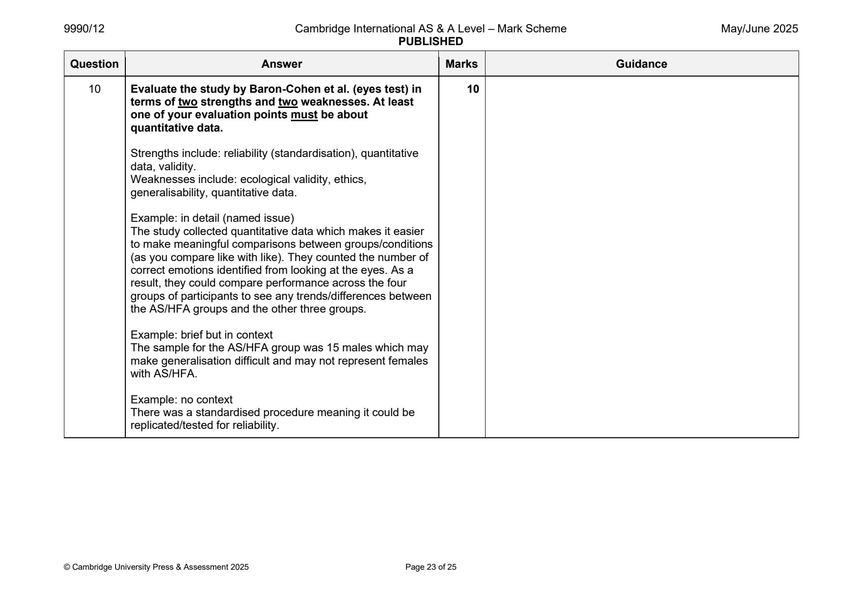 9990-2025-mj-12-q10 official mark scheme page