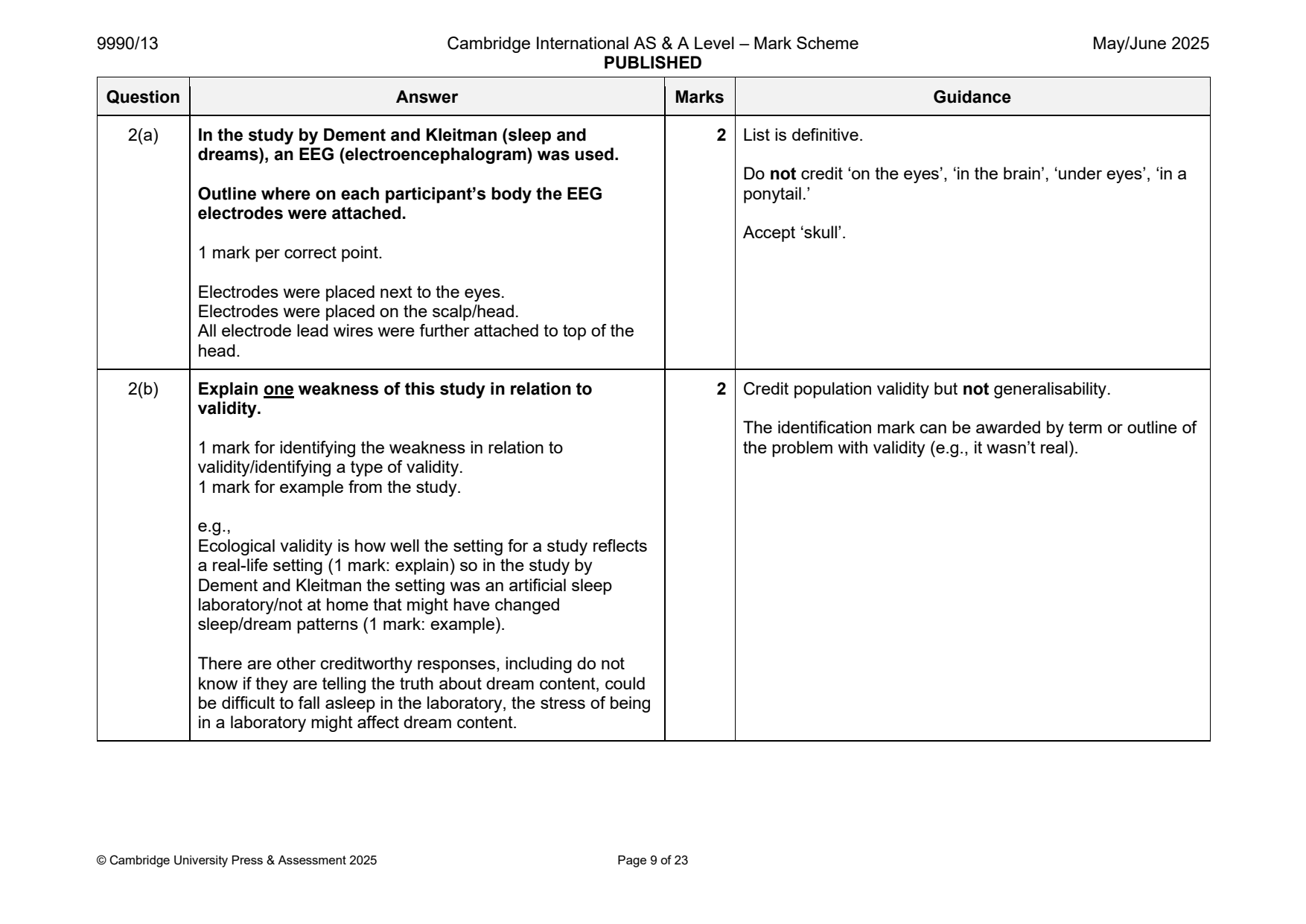 9990-2025-mj-13-q02 official mark scheme page