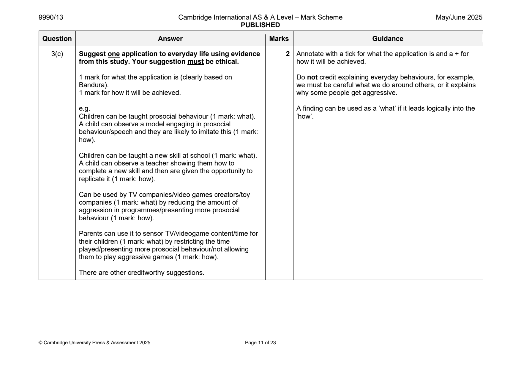 9990-2025-mj-13-q03 official mark scheme page