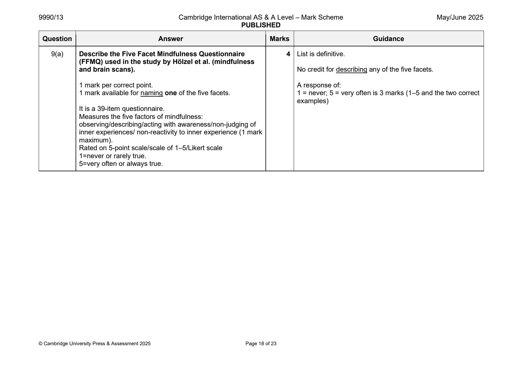 9990-2025-mj-13-q09 official mark scheme page