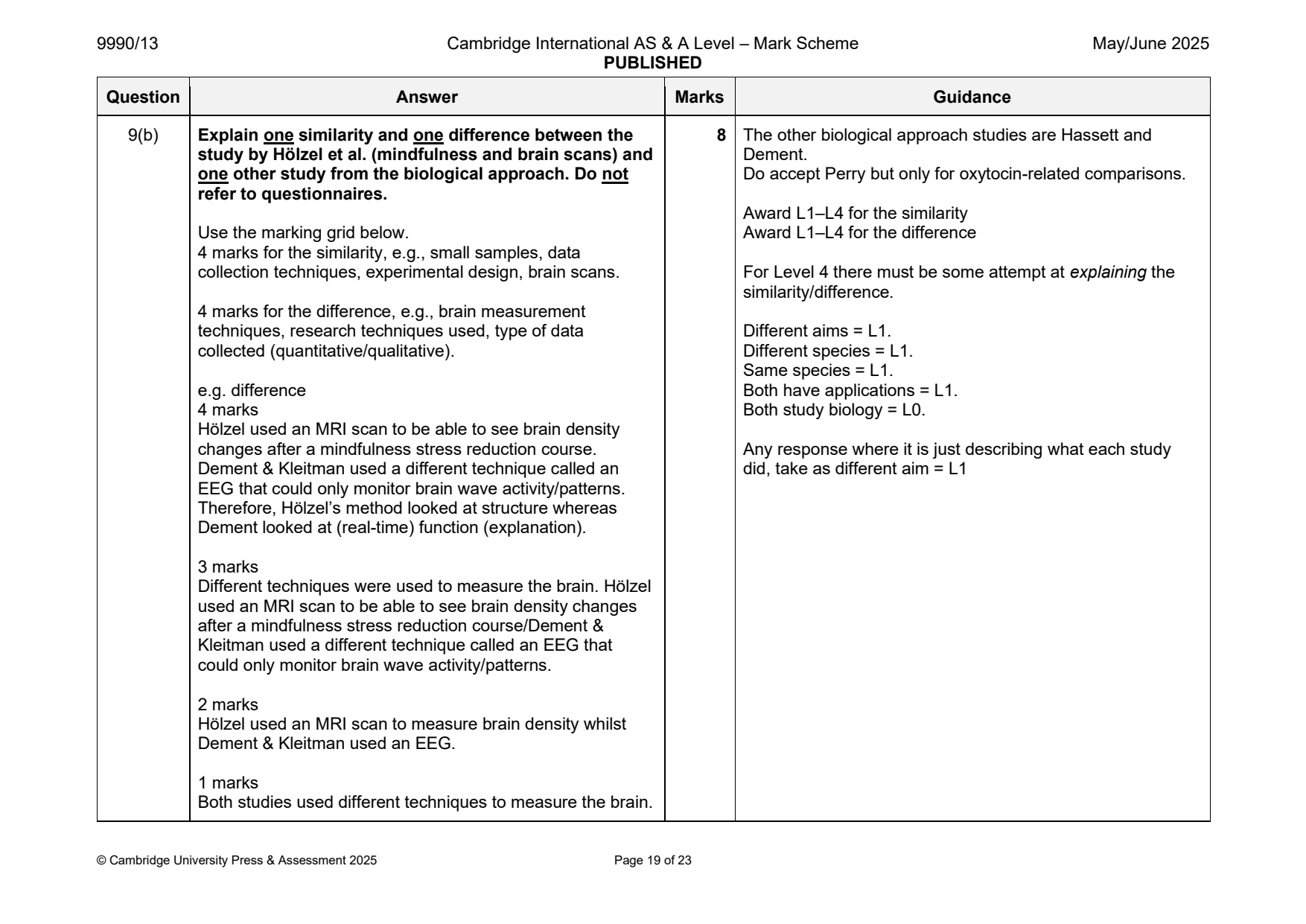 9990-2025-mj-13-q09 official mark scheme page