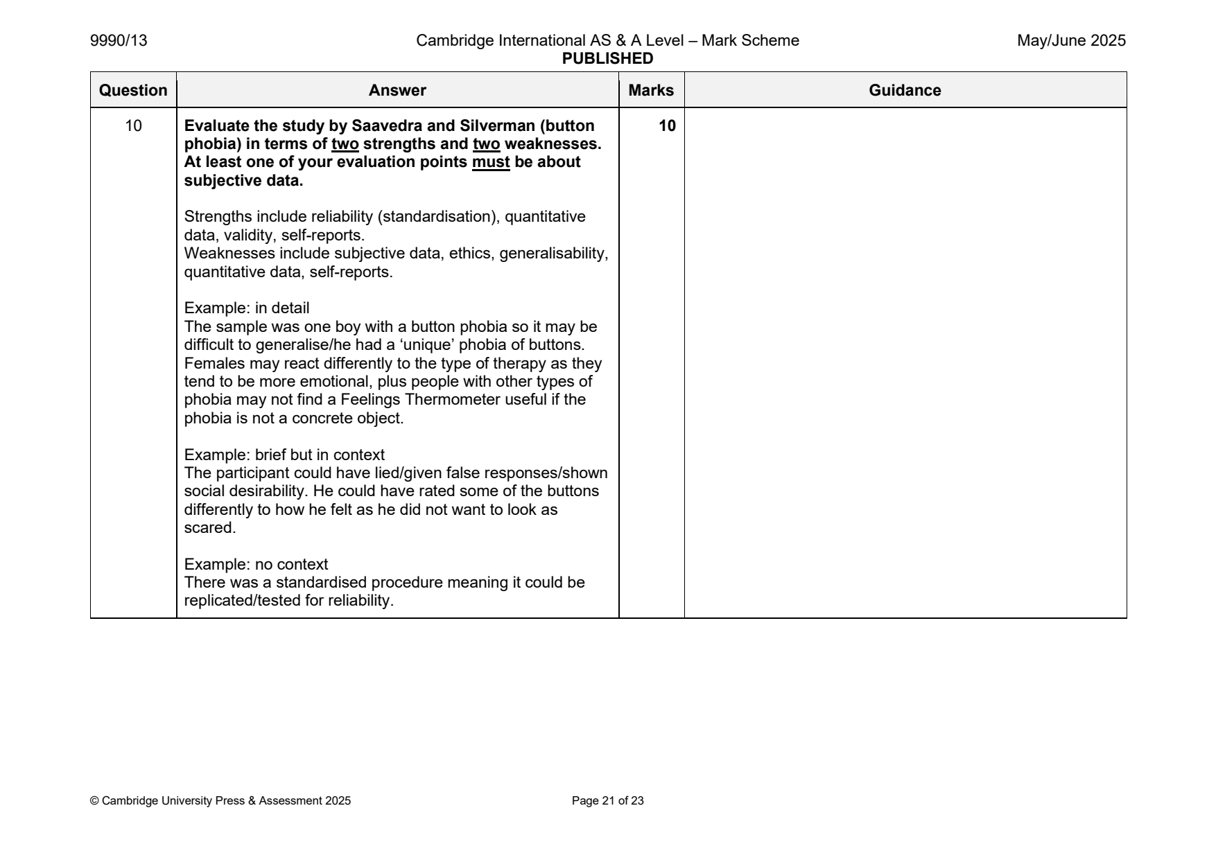 9990-2025-mj-13-q10 official mark scheme page