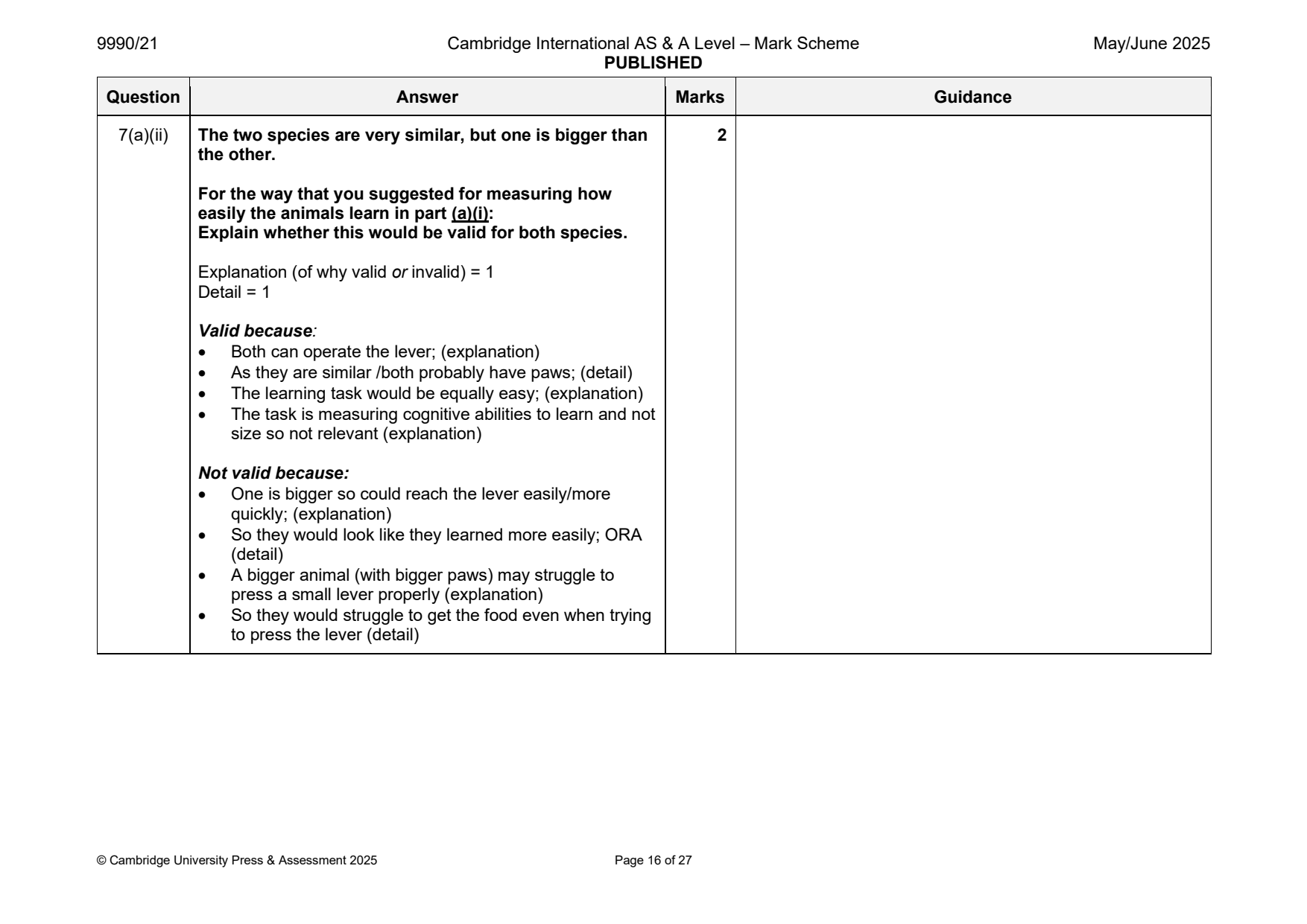 9990-2025-mj-21-q07 official mark scheme page