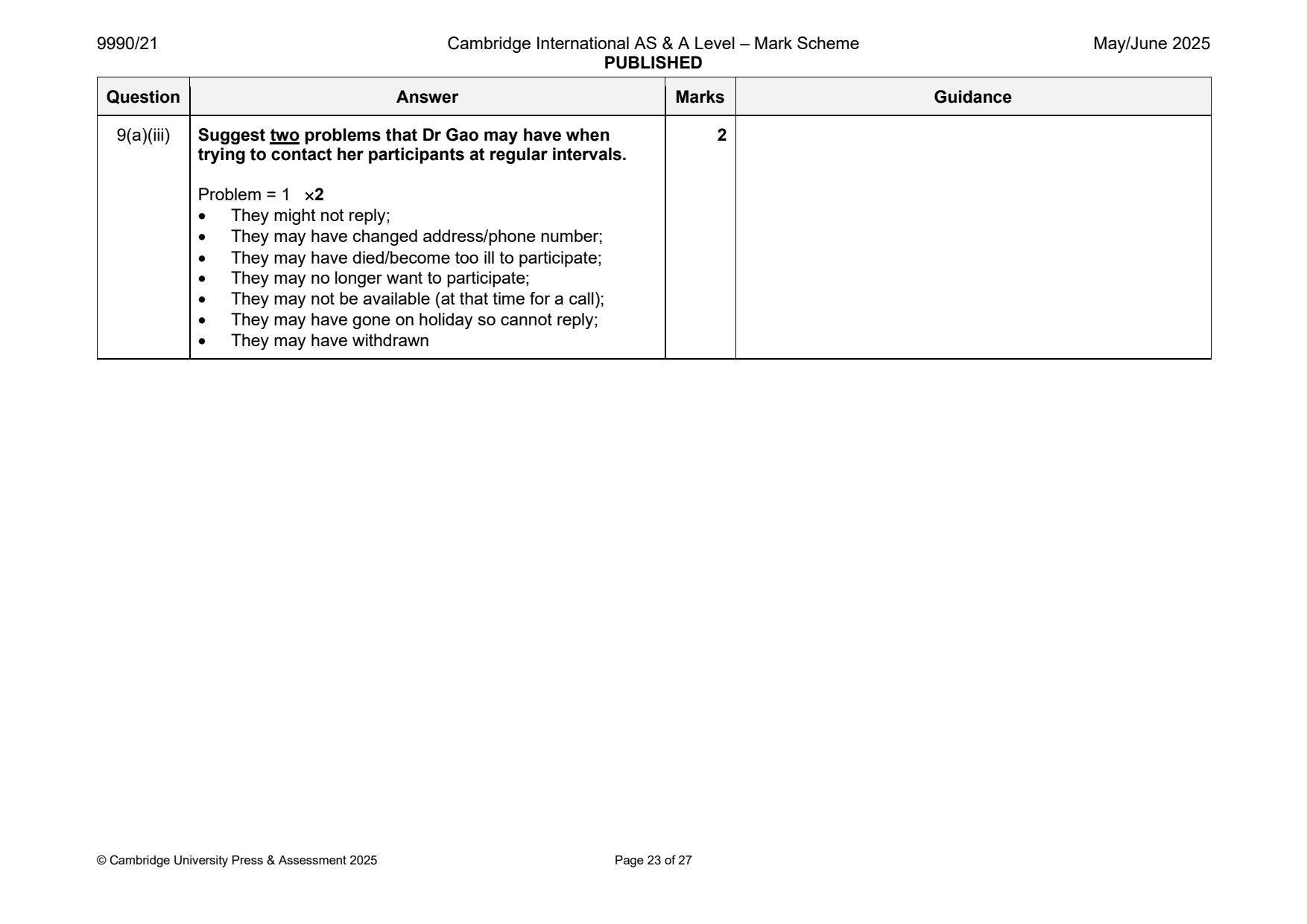 9990-2025-mj-21-q09 official mark scheme page
