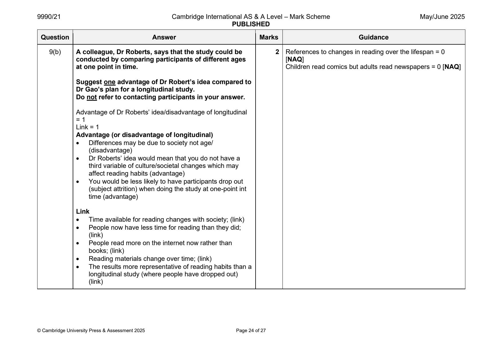 9990-2025-mj-21-q09 official mark scheme page