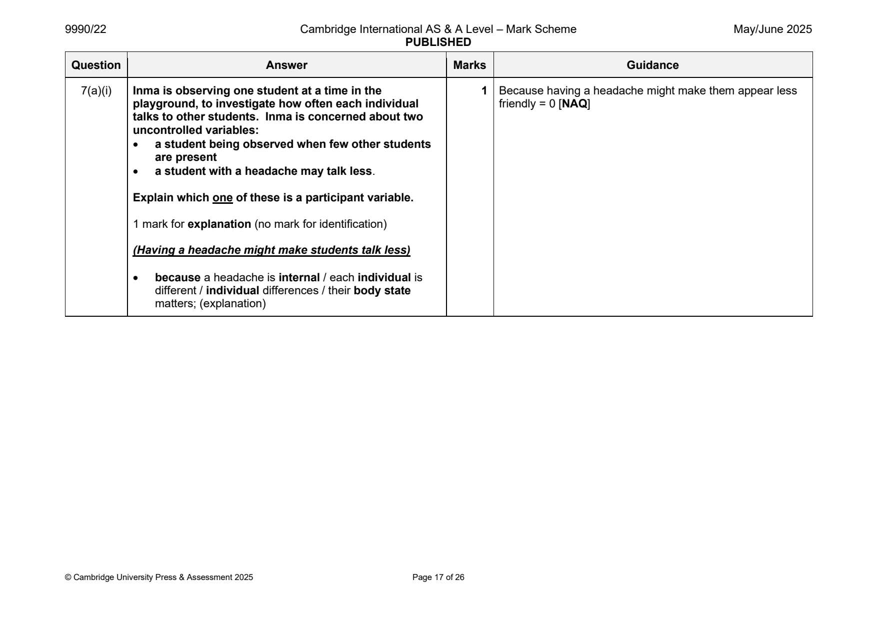 9990-2025-mj-22-q07 official mark scheme page