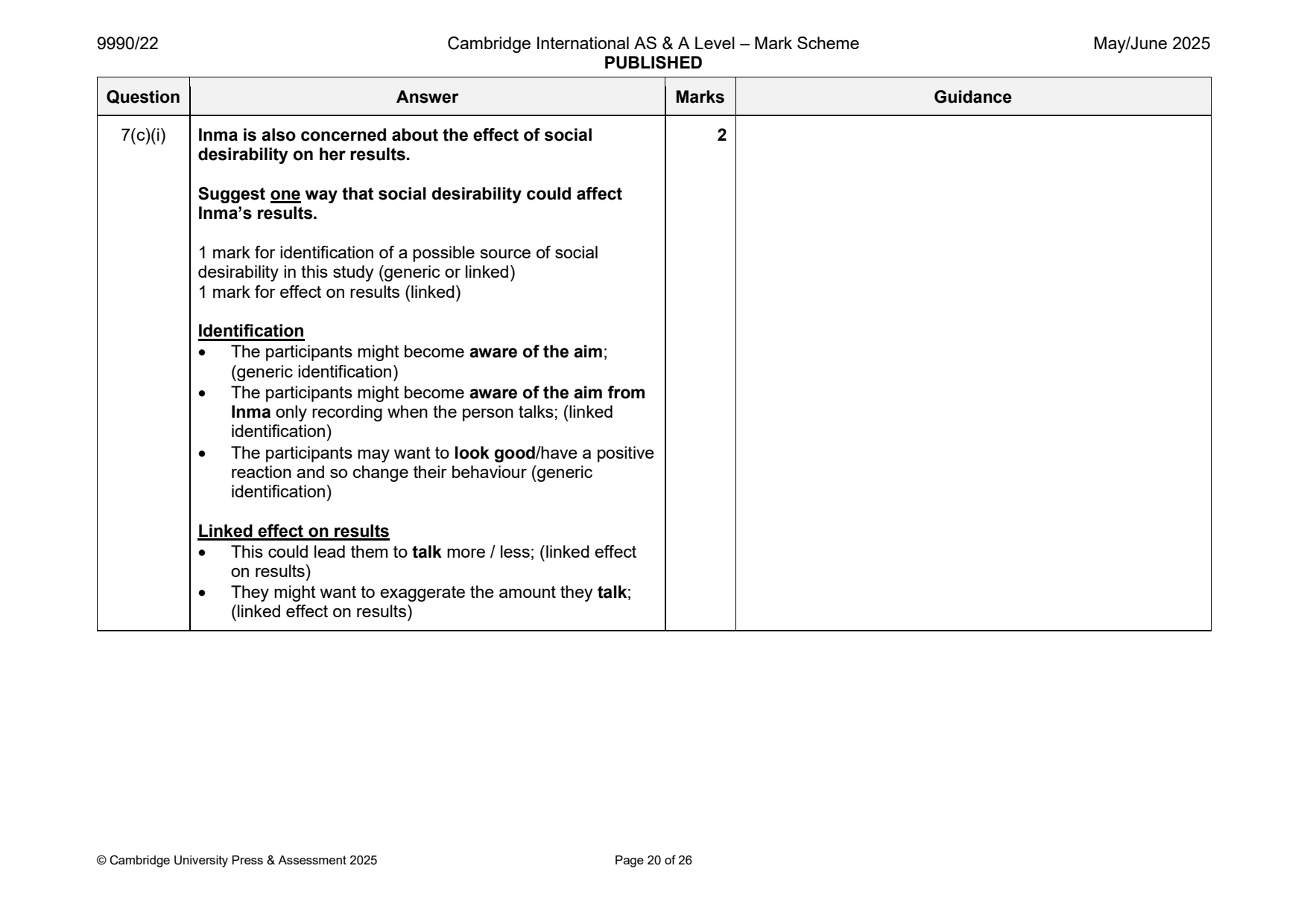 9990-2025-mj-22-q07 official mark scheme page